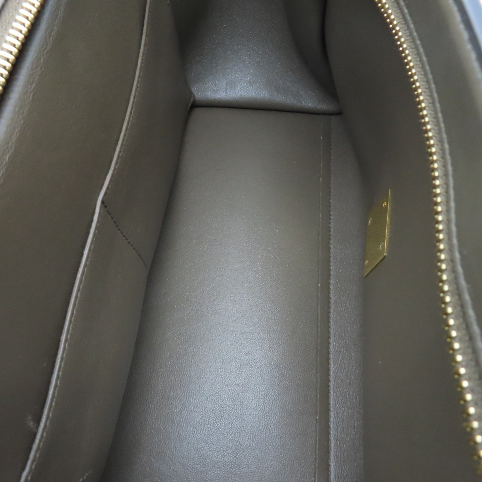 CELINE 牛皮皮革Trapeze金扣手挽肩背兩用袋灰色
