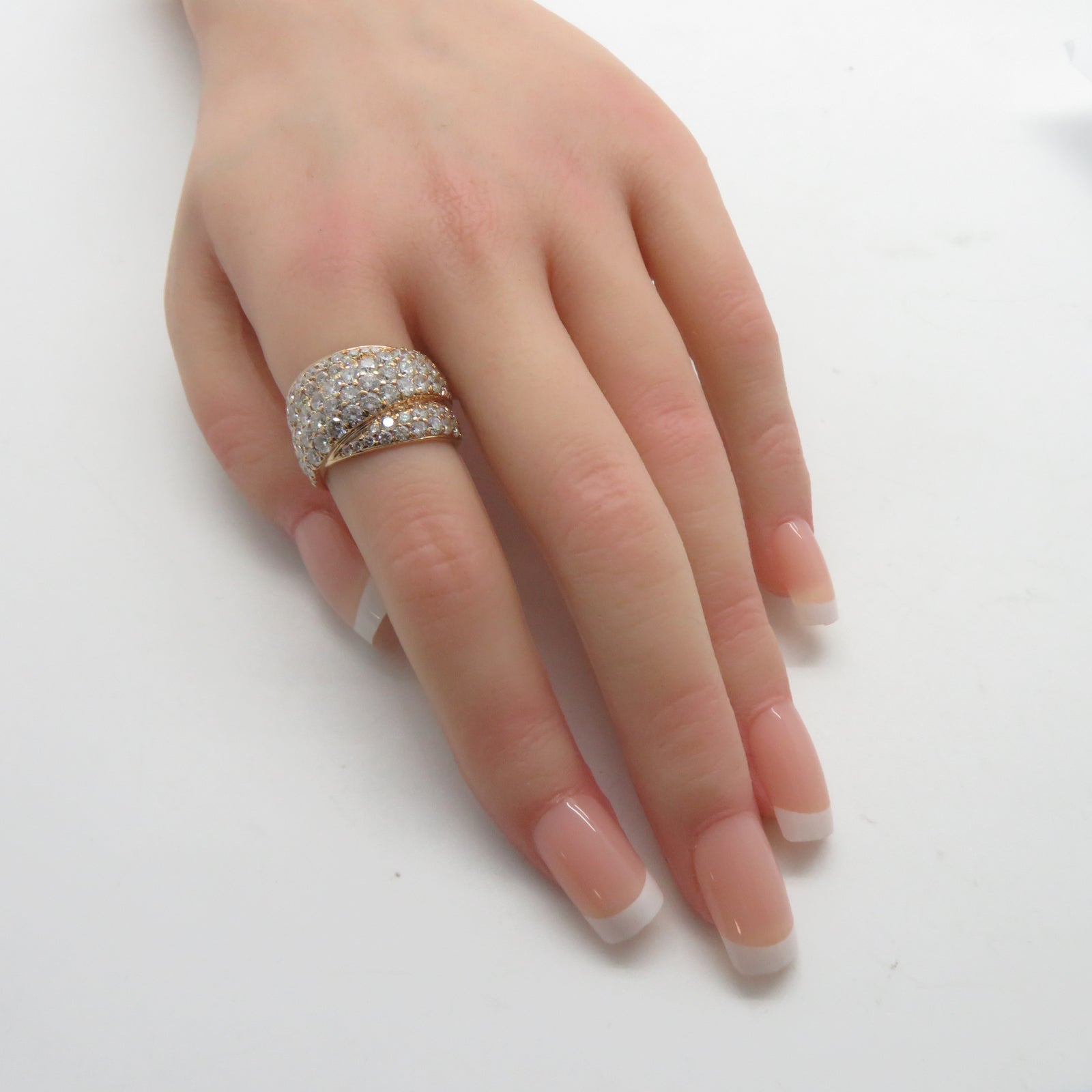 JEWELRY 18K玫瑰金Diamond Ring 11.1g鑽石戒指US#5.5