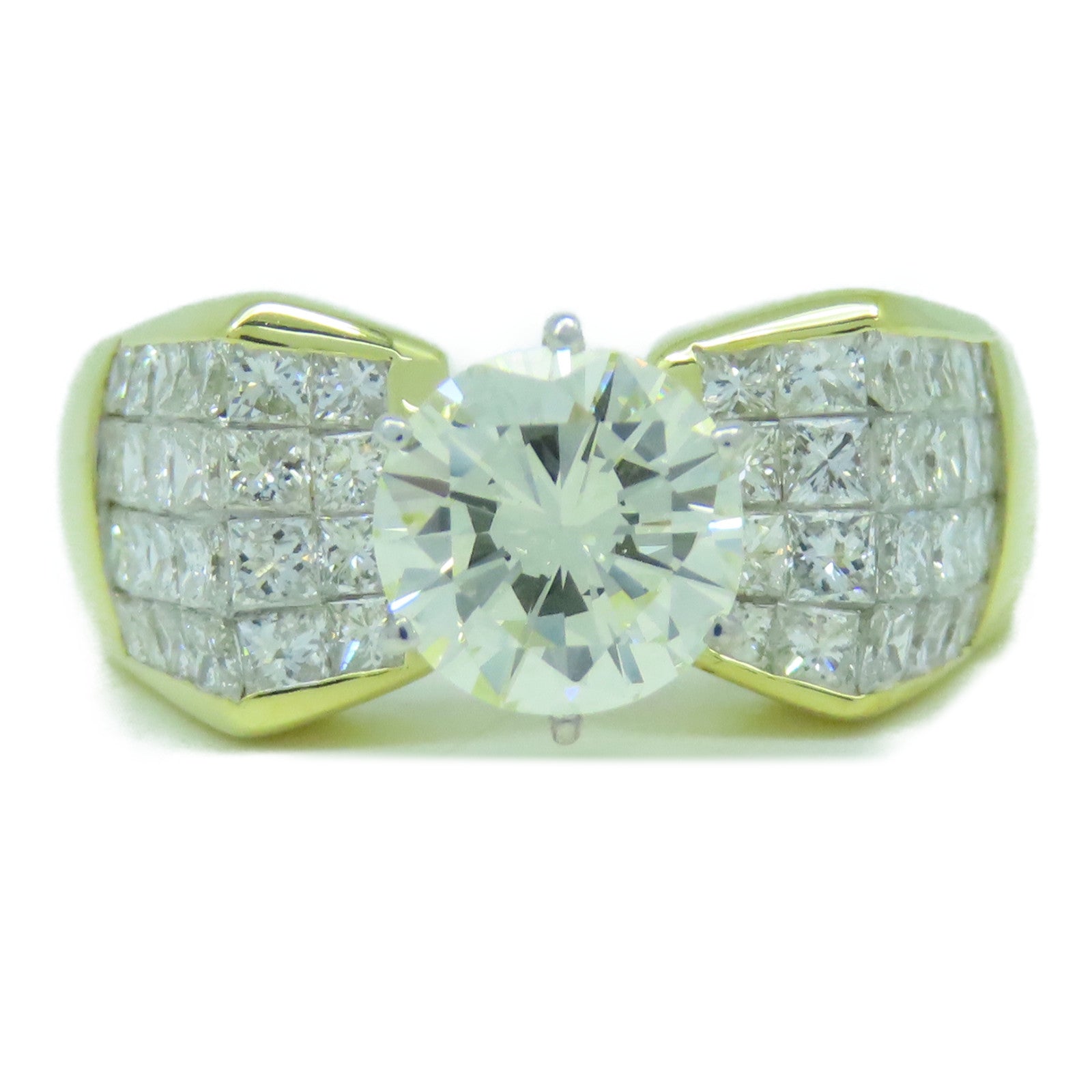 JEWELRY 【激減優惠】18K黃金Diamond 1.64ct/1.90ct鑽石戒指US#8.5