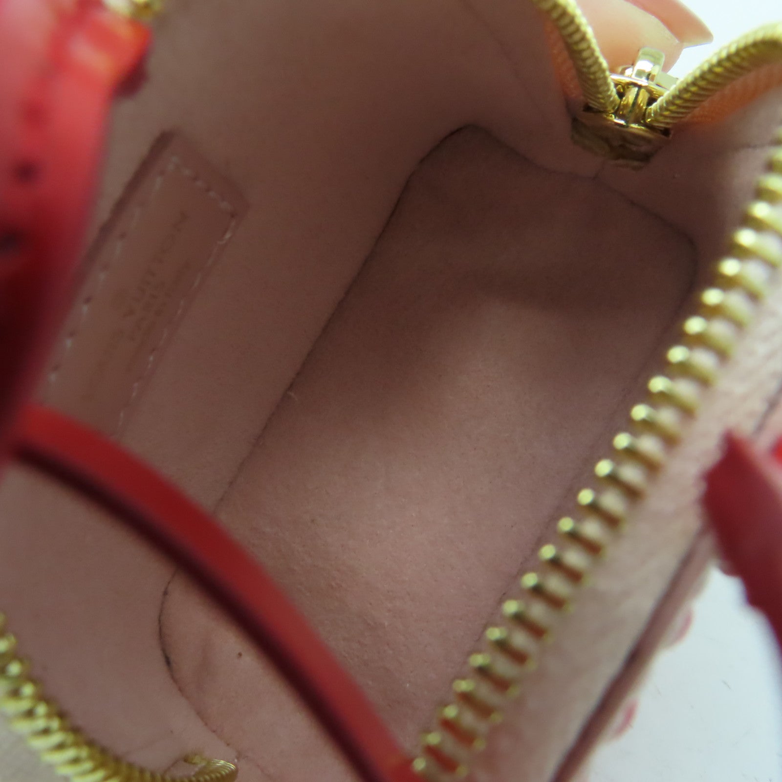 LOUIS VUITTON Epi Wild Puppet Alma Cat Bag Charm and Key Holder掛飾粉紅色/紅色