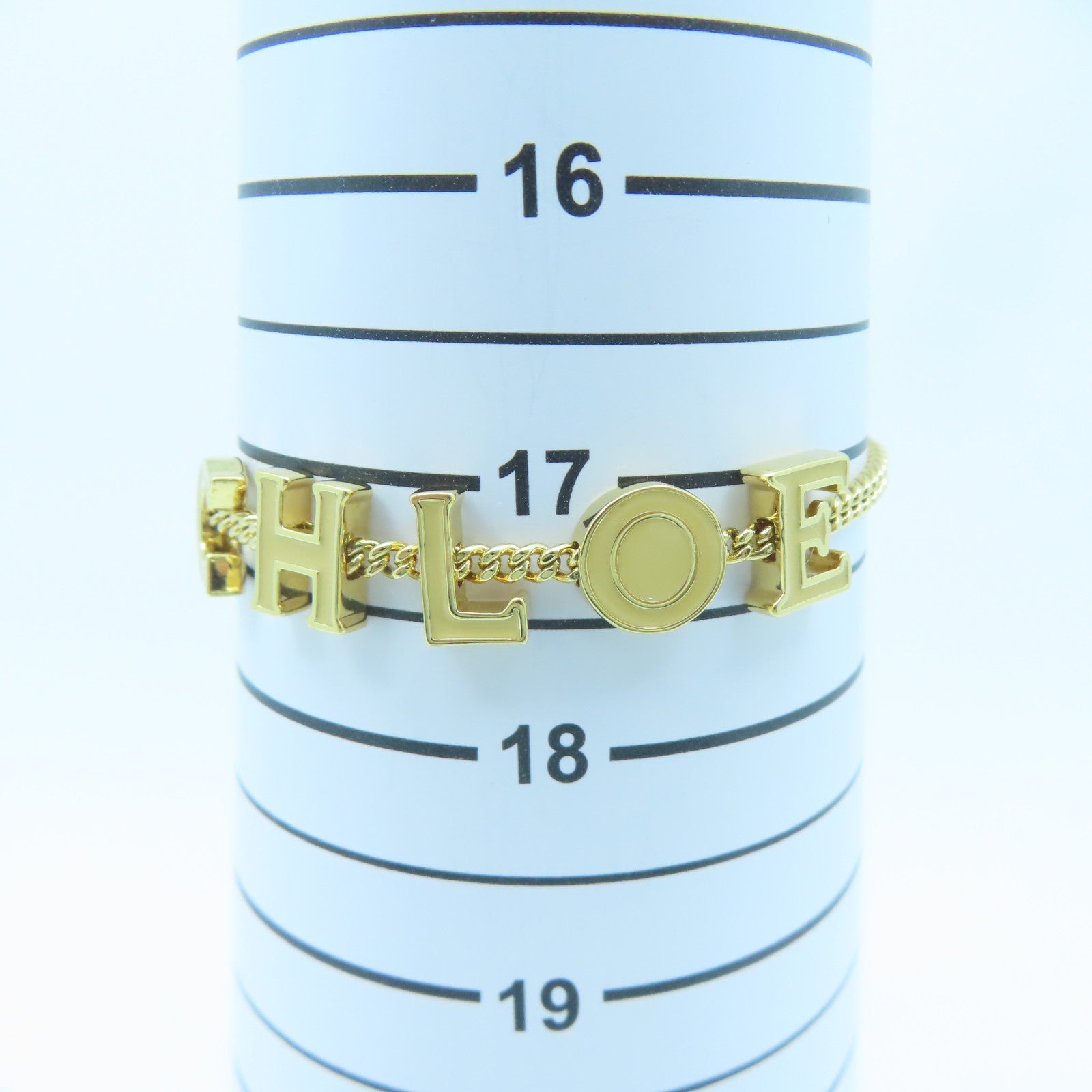 Chloe 金屬Bracelet金扣手鏈金色