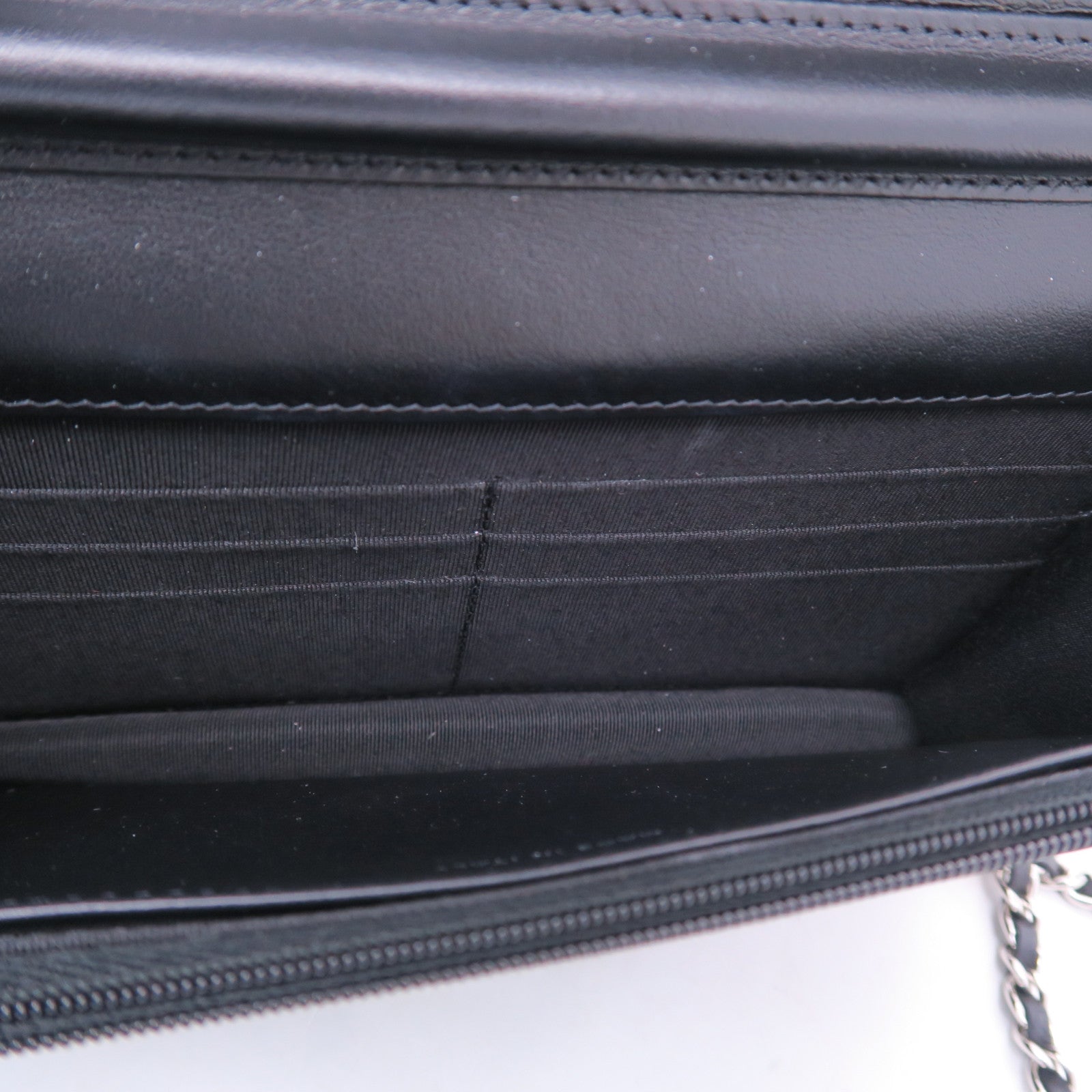 CHANEL 菱格漆皮皮革WOC Wallet On Chain銀扣鏈帶肩背袋紅色/黑色