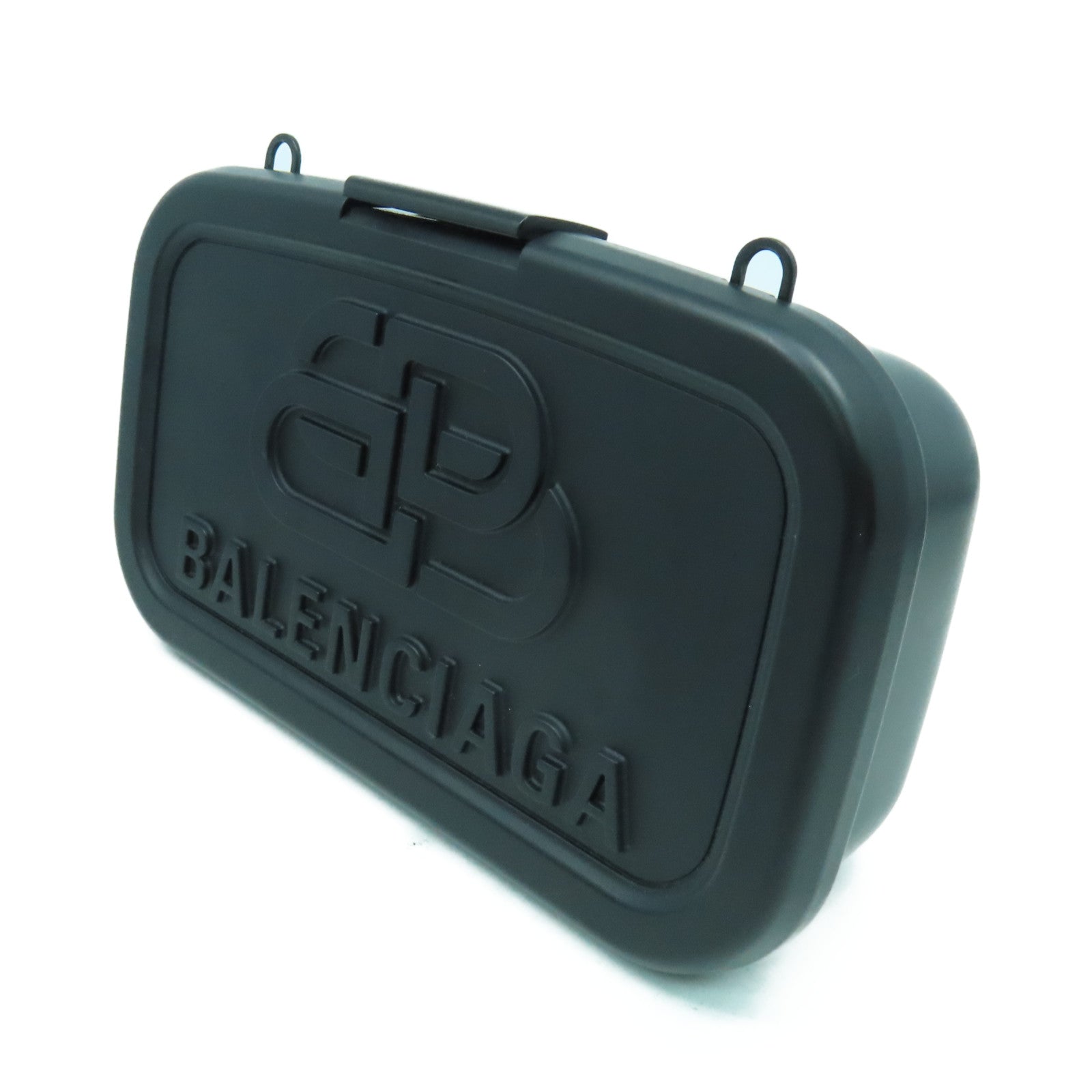 BALENCIAGA 再生塑膠Lunch Box肩背袋黑色