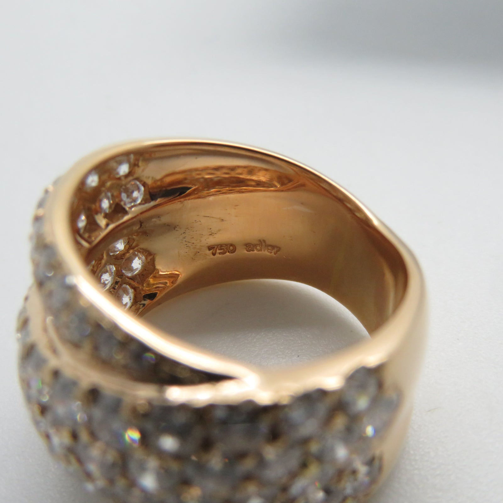 JEWELRY 18K玫瑰金Diamond Ring 11.1g鑽石戒指US#5.5