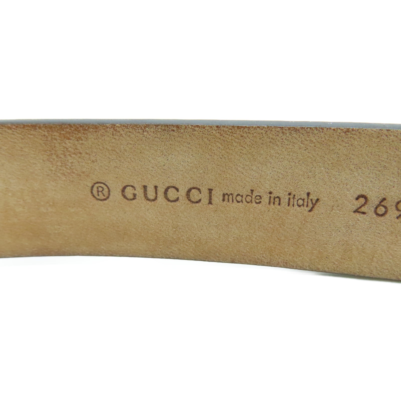 GUCCI 牛皮皮革Belt 85cm金扣皮帶紅色