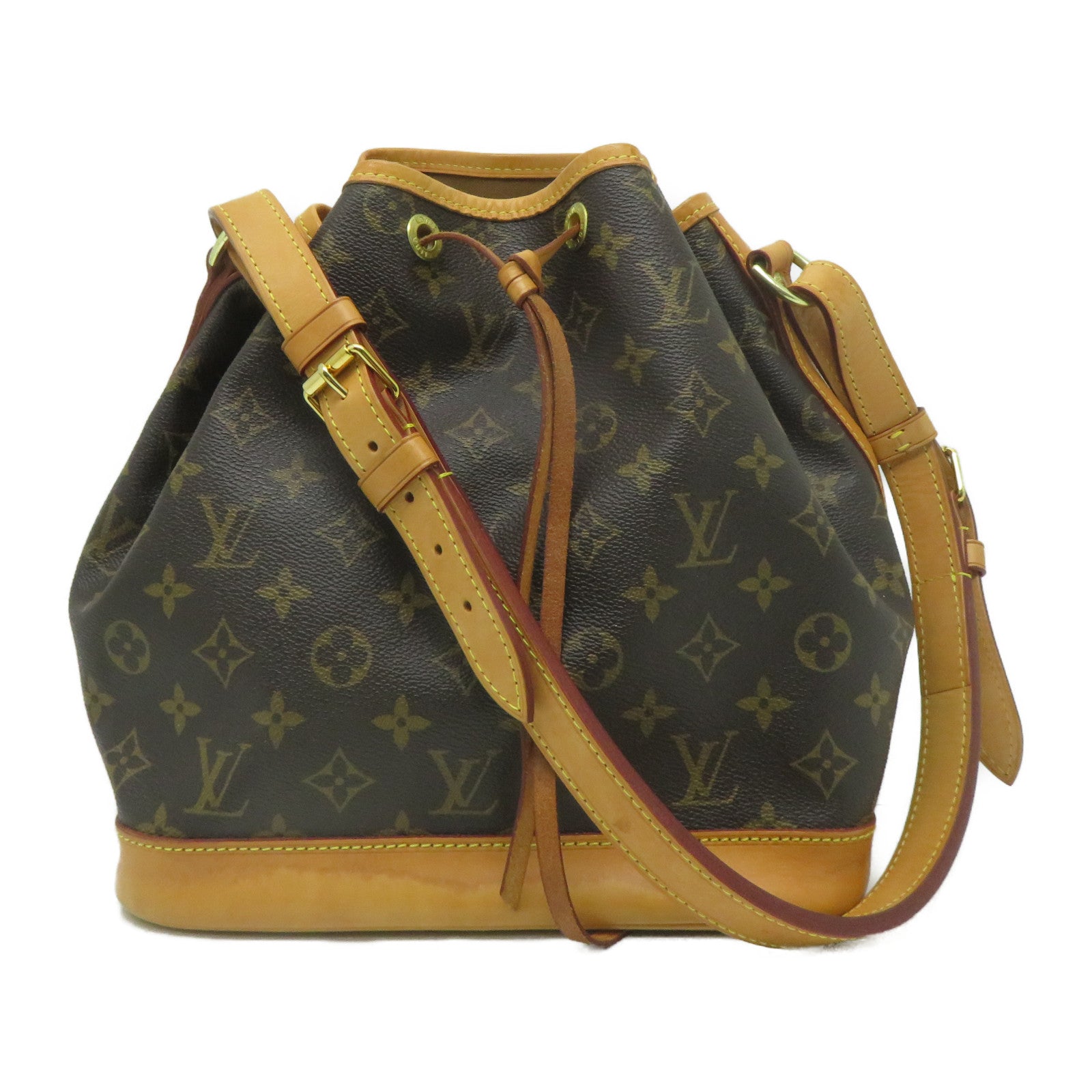 LOUIS VUITTON Monogram Petit Noe金扣肩背袋啡色