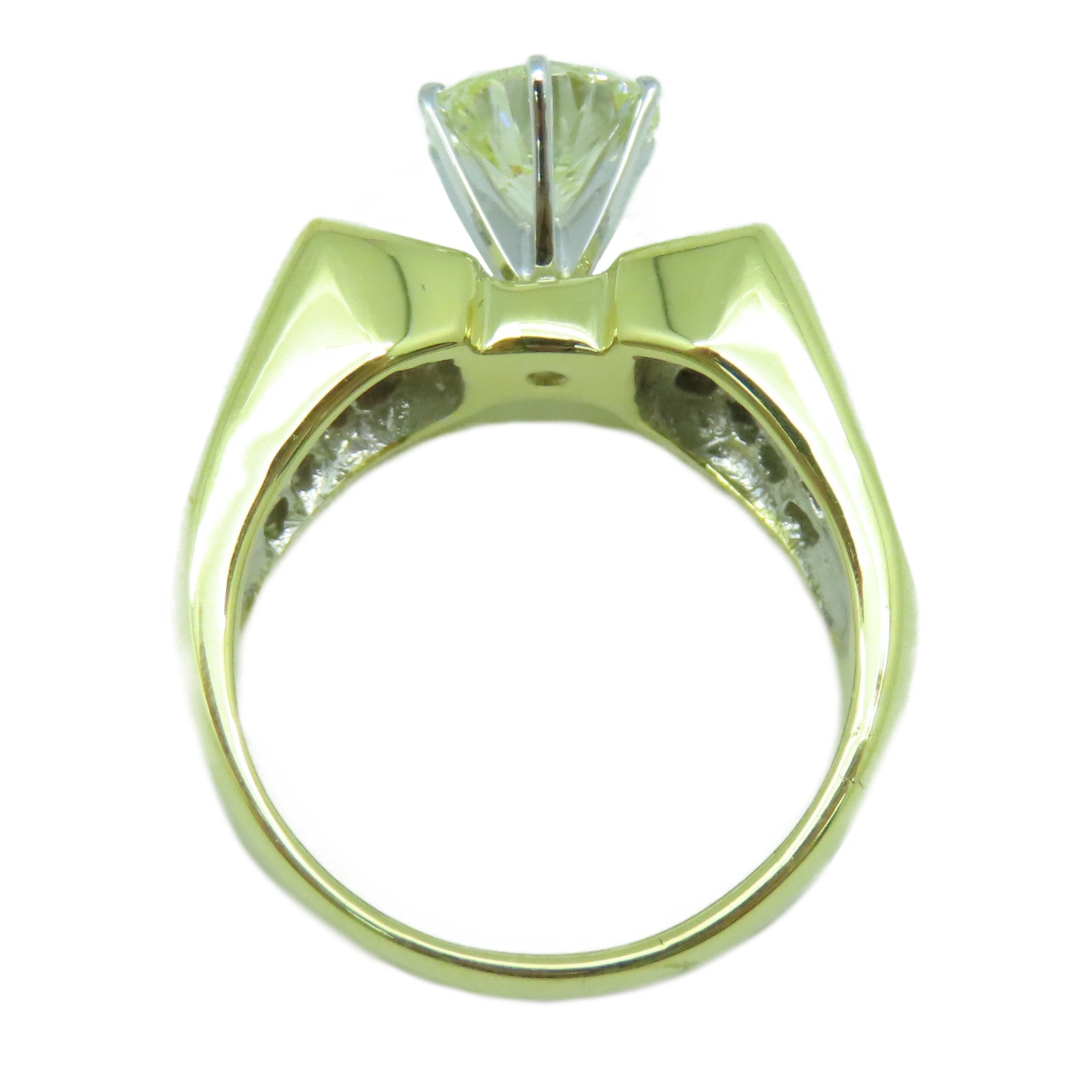 JEWELRY 【激減優惠】18K黃金Diamond 1.64ct/1.90ct鑽石戒指US#8.5