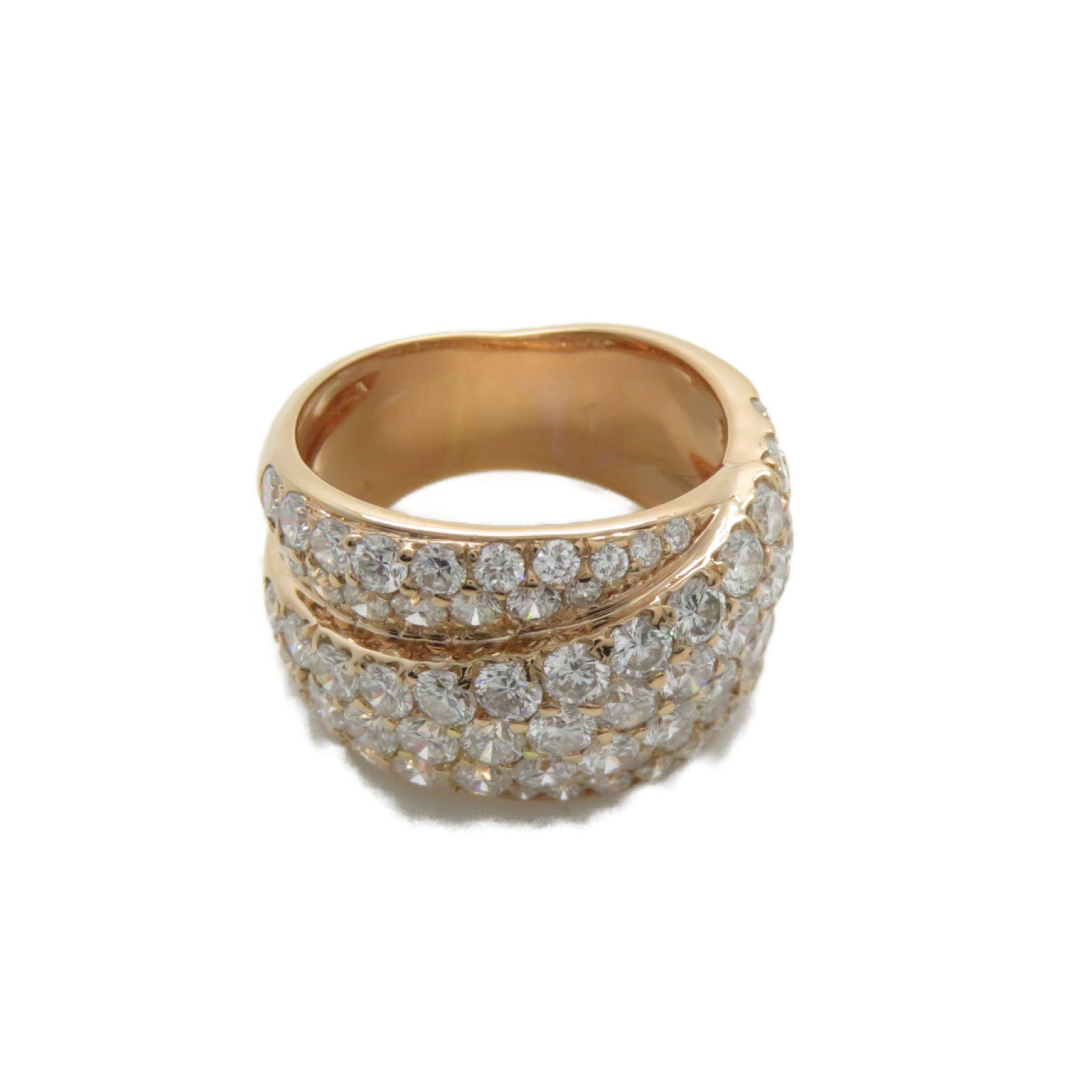 JEWELRY 18K玫瑰金Diamond Ring 11.1g鑽石戒指US#5.5