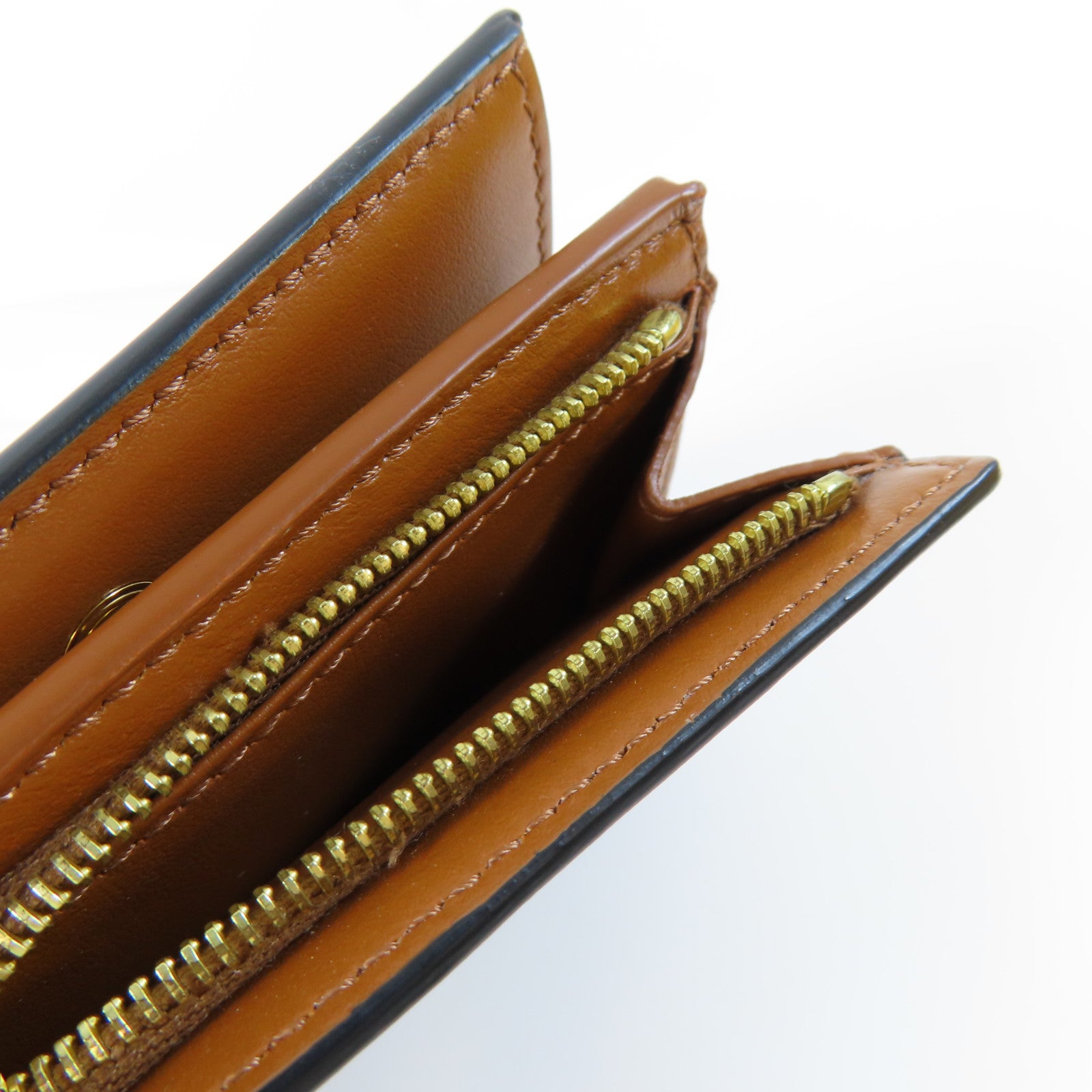CELINE 塗層帆布Wallet金扣錢包啡色