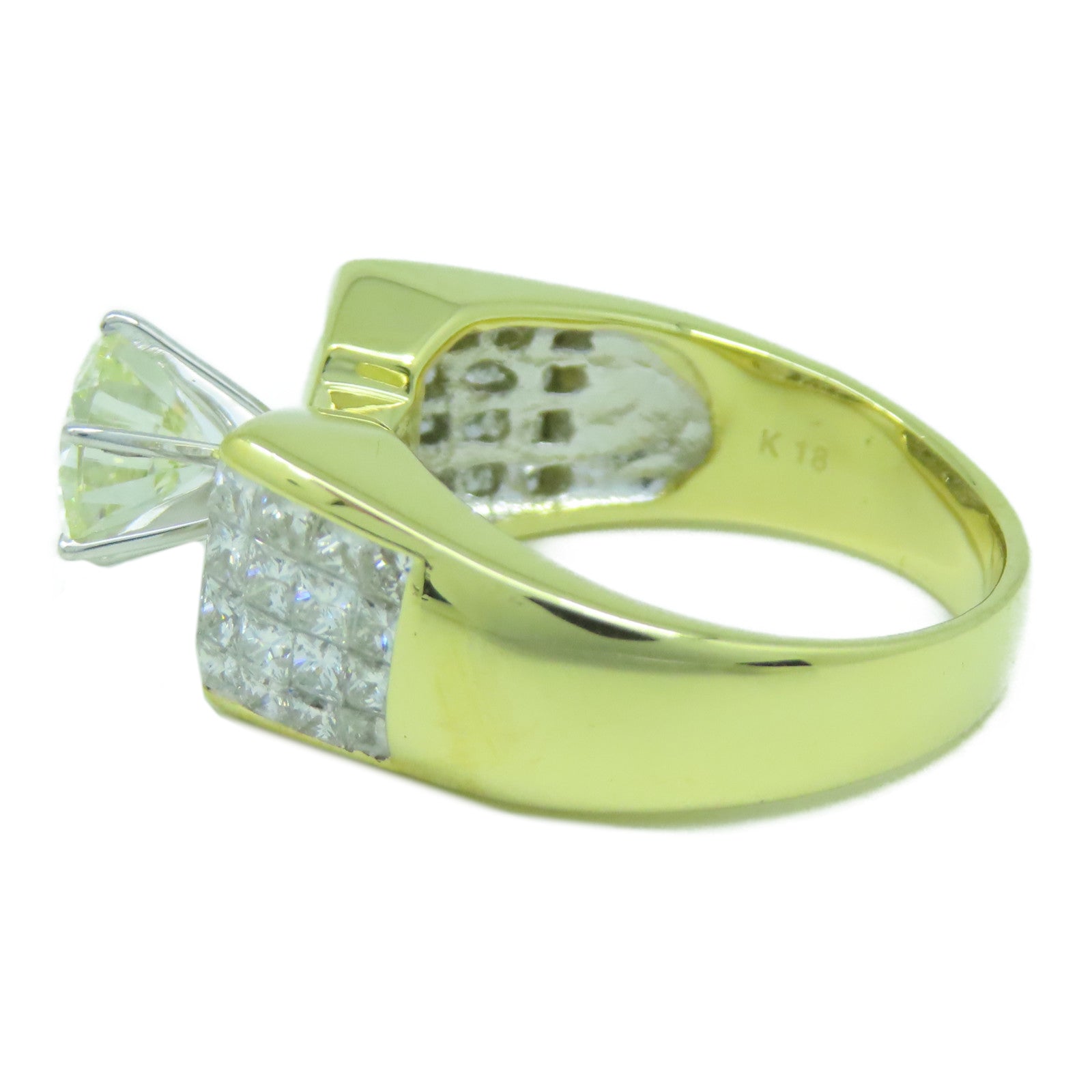 JEWELRY 【激減優惠】18K黃金Diamond 1.64ct/1.90ct鑽石戒指US#8.5