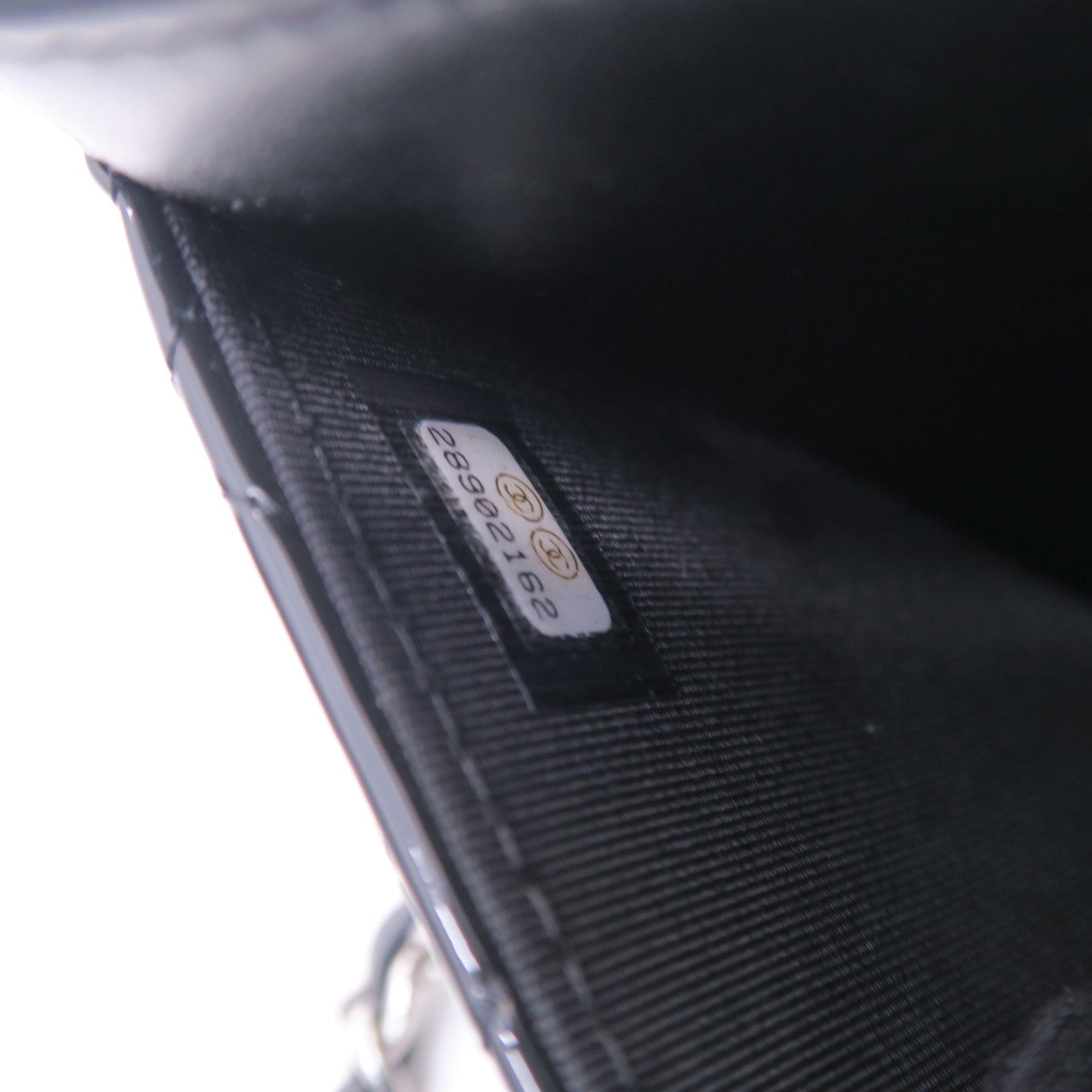 CHANEL 菱格漆皮皮革WOC Wallet On Chain銀扣鏈帶肩背袋紅色/黑色