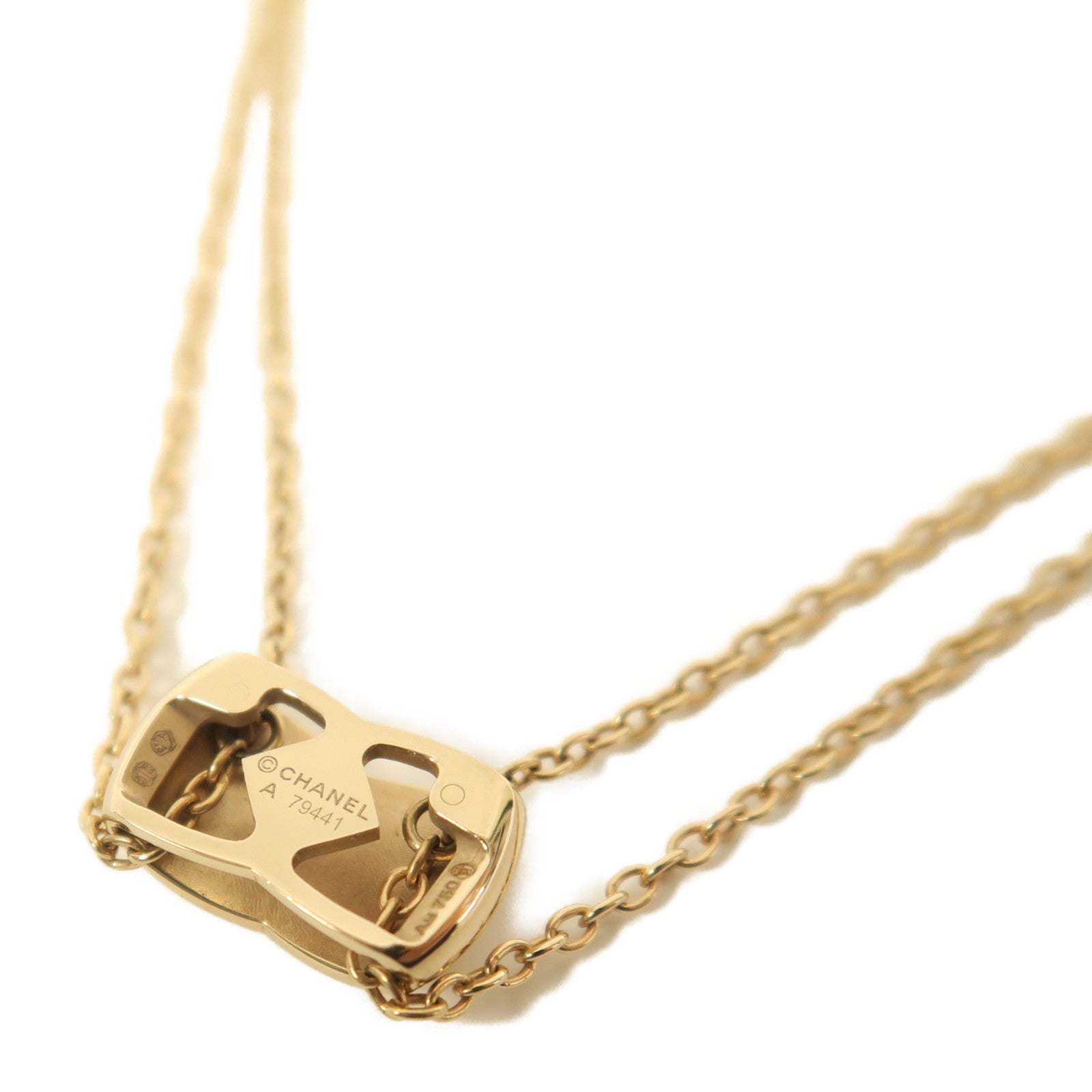 CHANEL 18KCoco Cursh Necklace項鍊金色