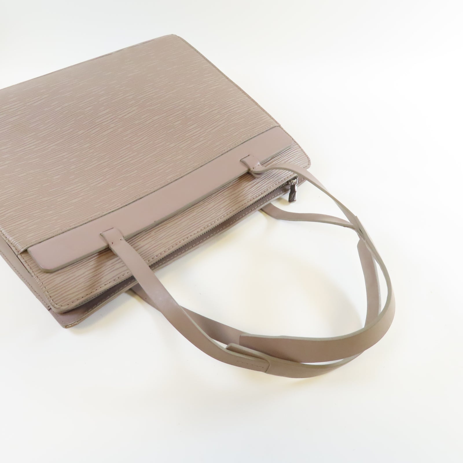 LOUIS VUITTON Epi Croisette PM銀扣肩背袋灰色