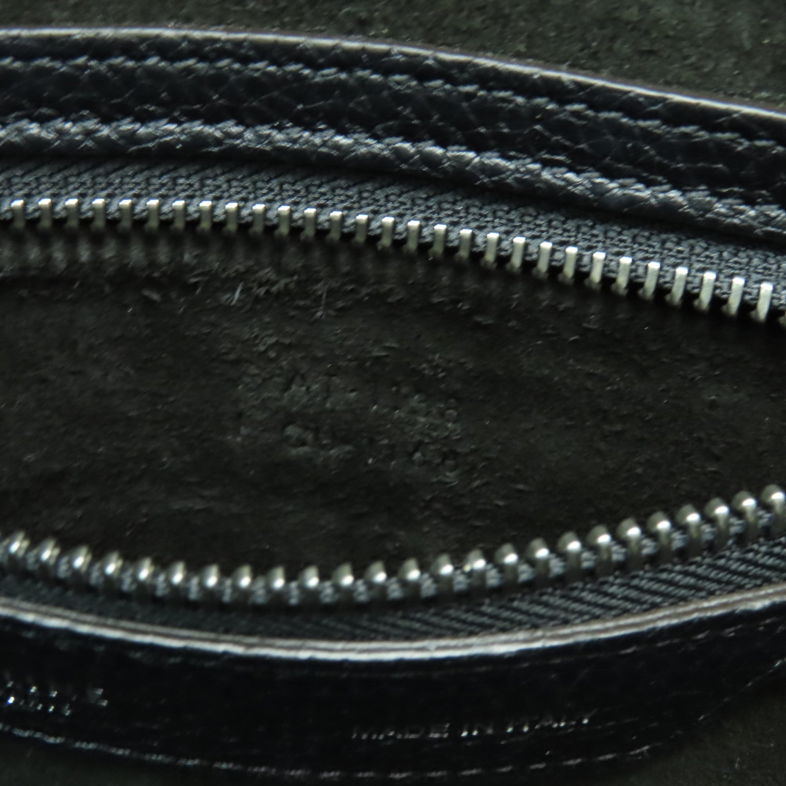 CELINE 【激減優惠】牛皮皮革Micro Luggage銀扣手挽袋黑色