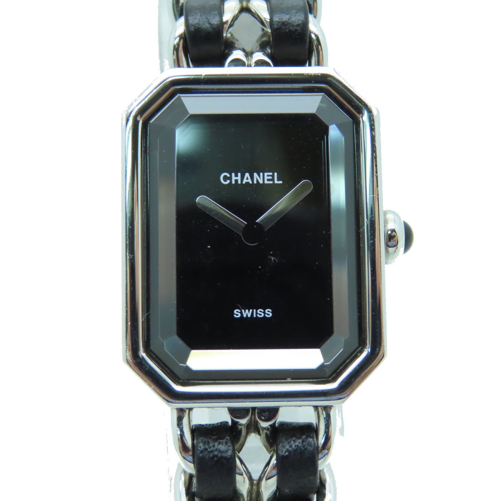 CHANEL Premiere L不鏽鋼手錶石英機芯黑色