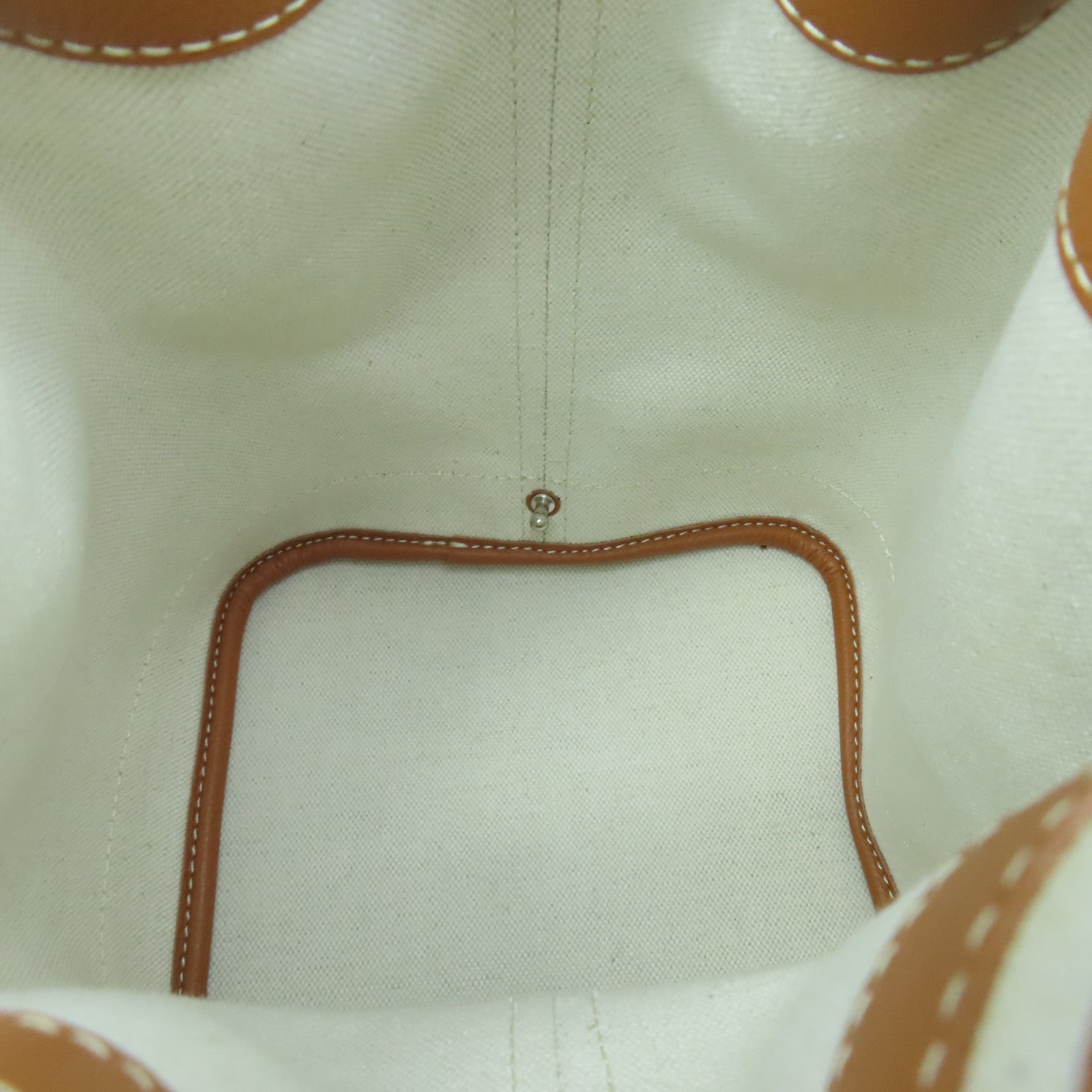 GOYARD 塗層帆布/牛皮皮革Petit Flot Bucket Bag銀扣肩背袋黑色/棕色