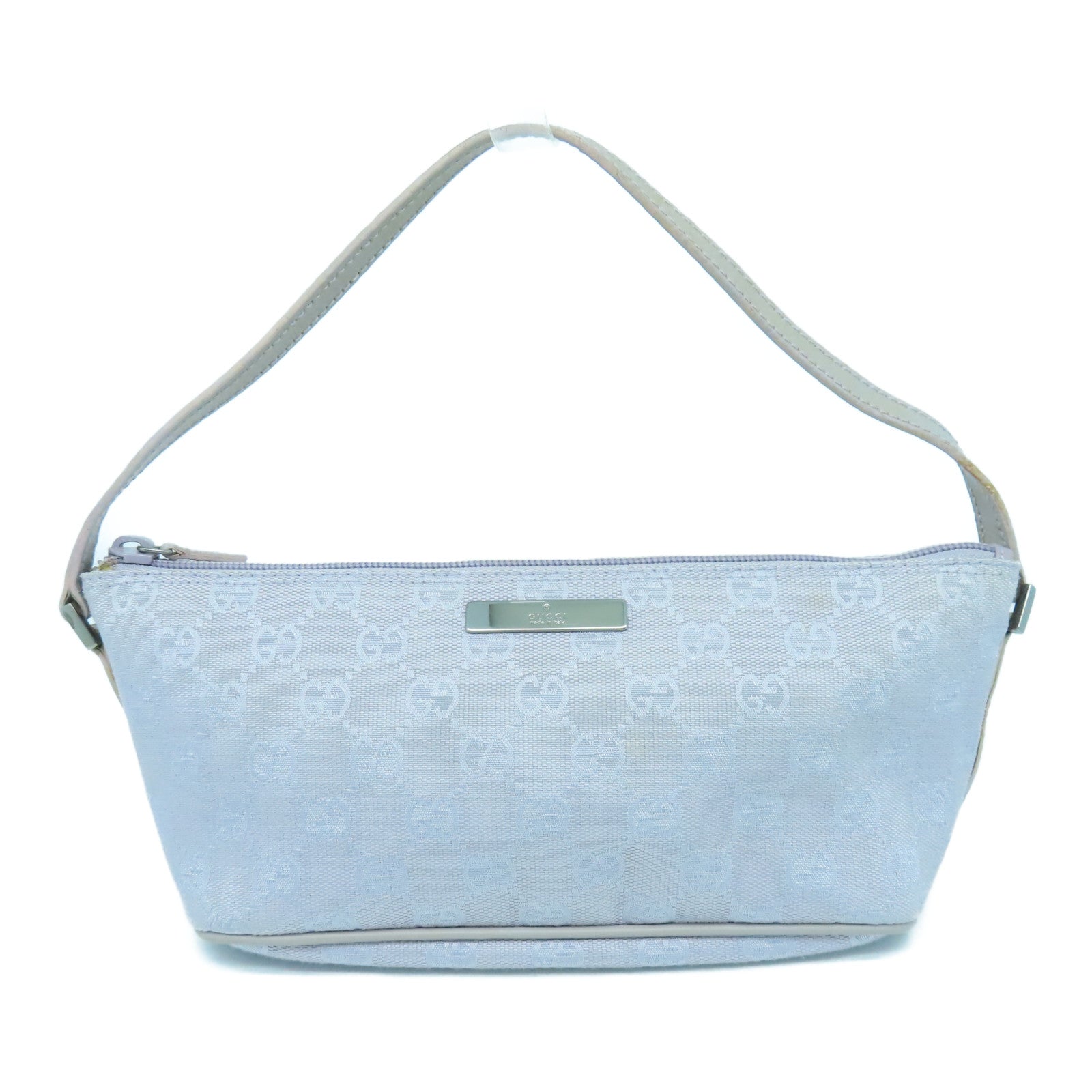 GUCCI 帆布Handbag银扣手挽袋紫色