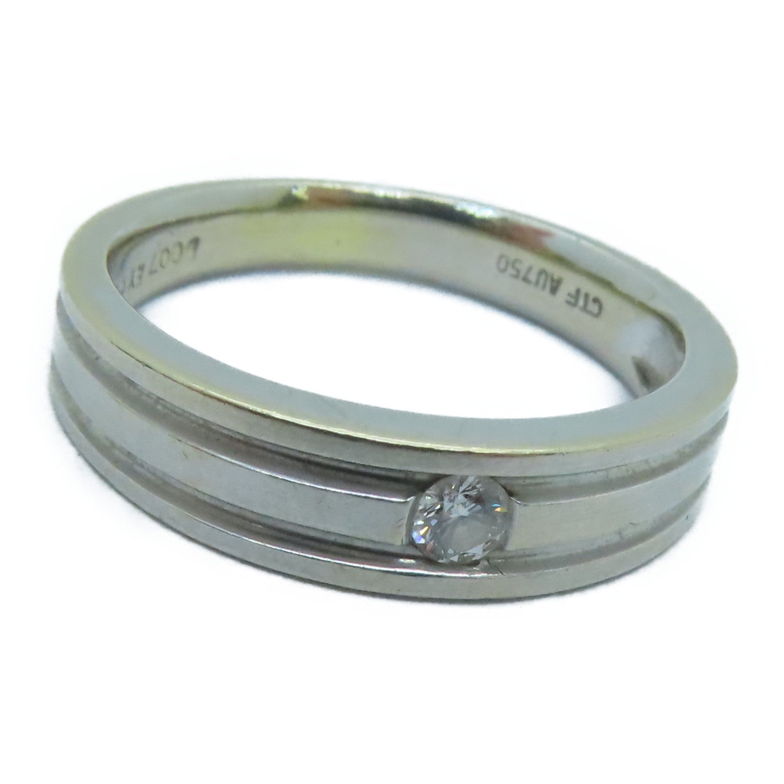 JEWELRY 【激减优惠】18K白金Diamond Ring 0.07ct钻石戒指US#6.0