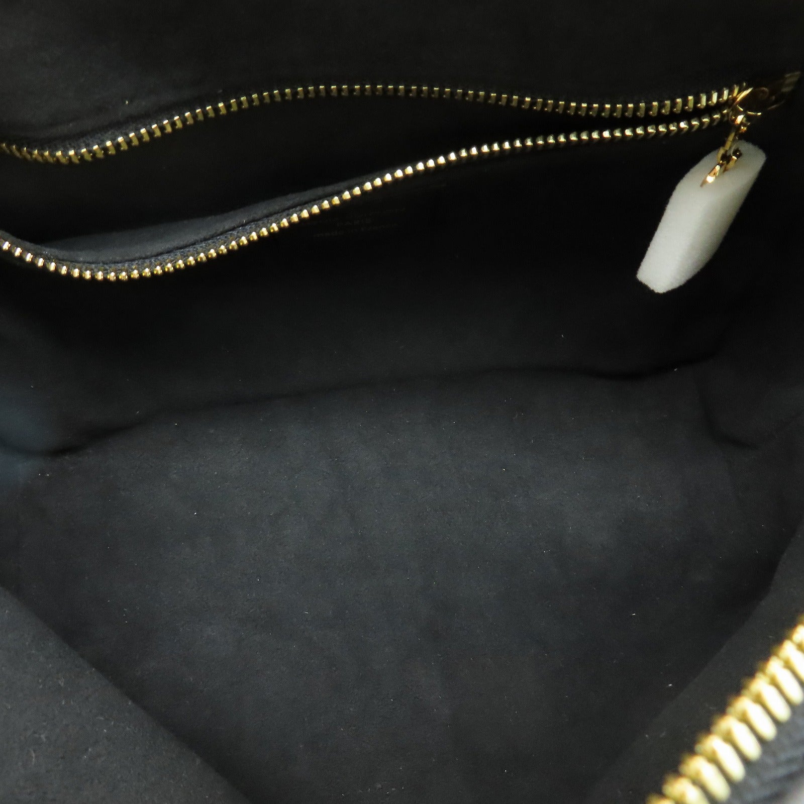 LOUIS VUITTON Monogram Empreinte Petite Malle Souple金扣手挽肩背兩用袋黑色
