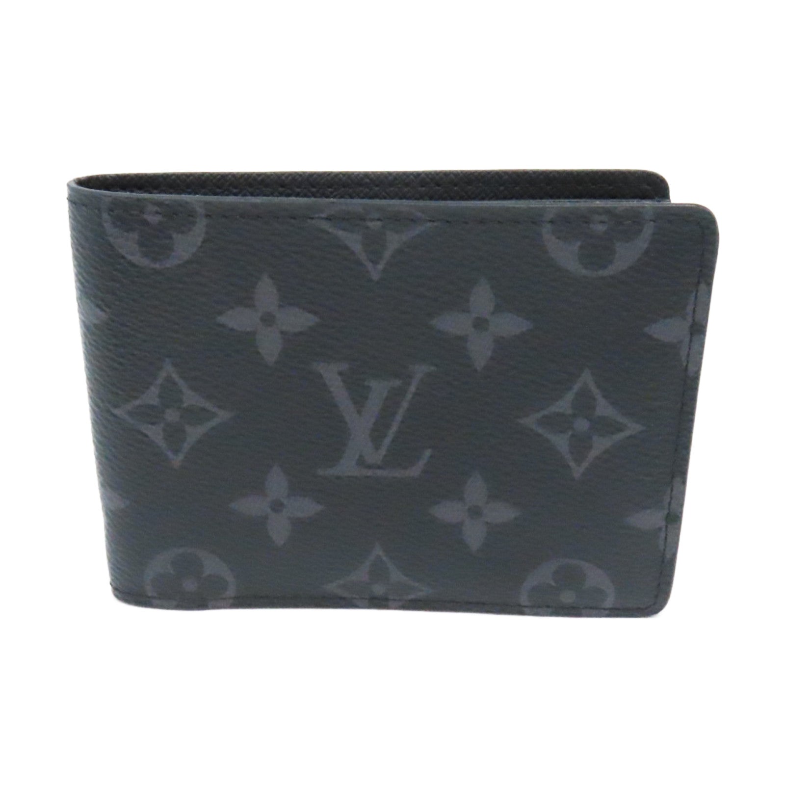 LOUIS VUITTON Monogram Eclipse Multiple Short Wallet短錢包黑色/灰色