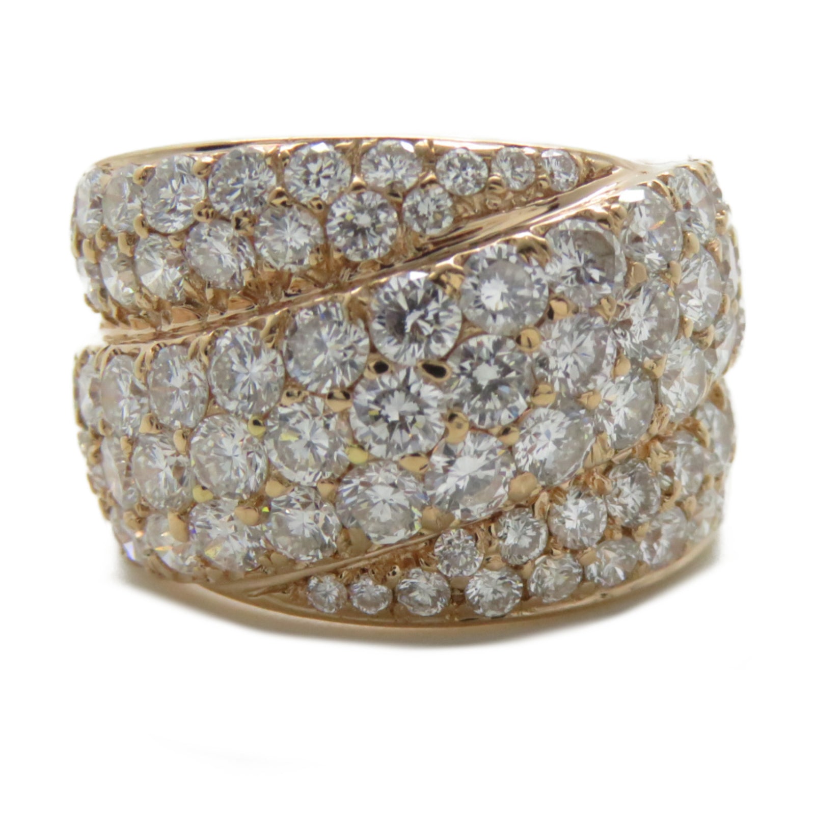 JEWELRY 18K玫瑰金Diamond Ring 11.1g鑽石戒指US#5.5