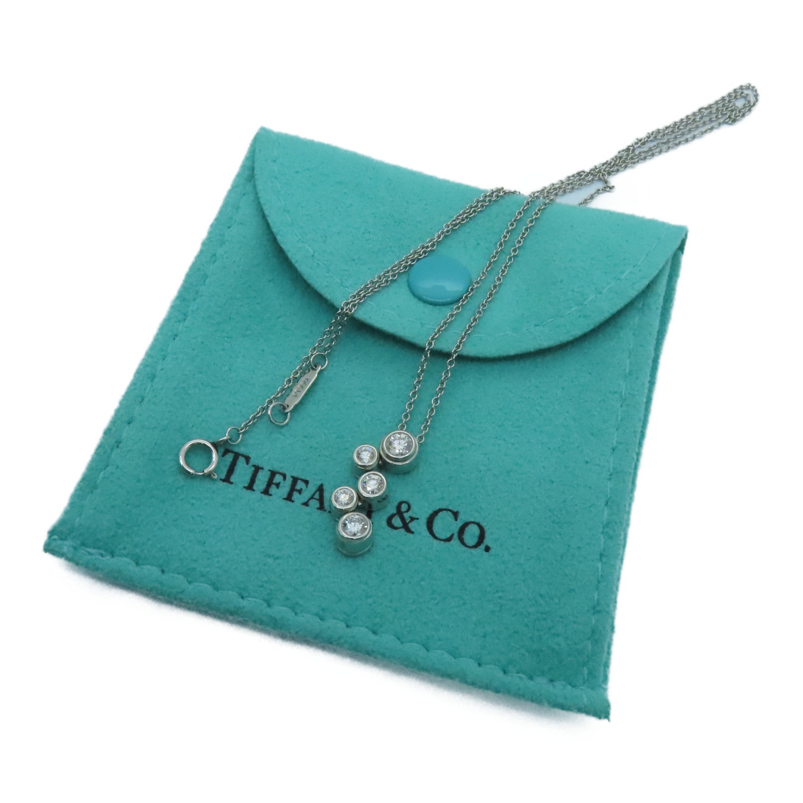 TIFFANY＆CO PT950铂金Diamond Necklace钻石项链