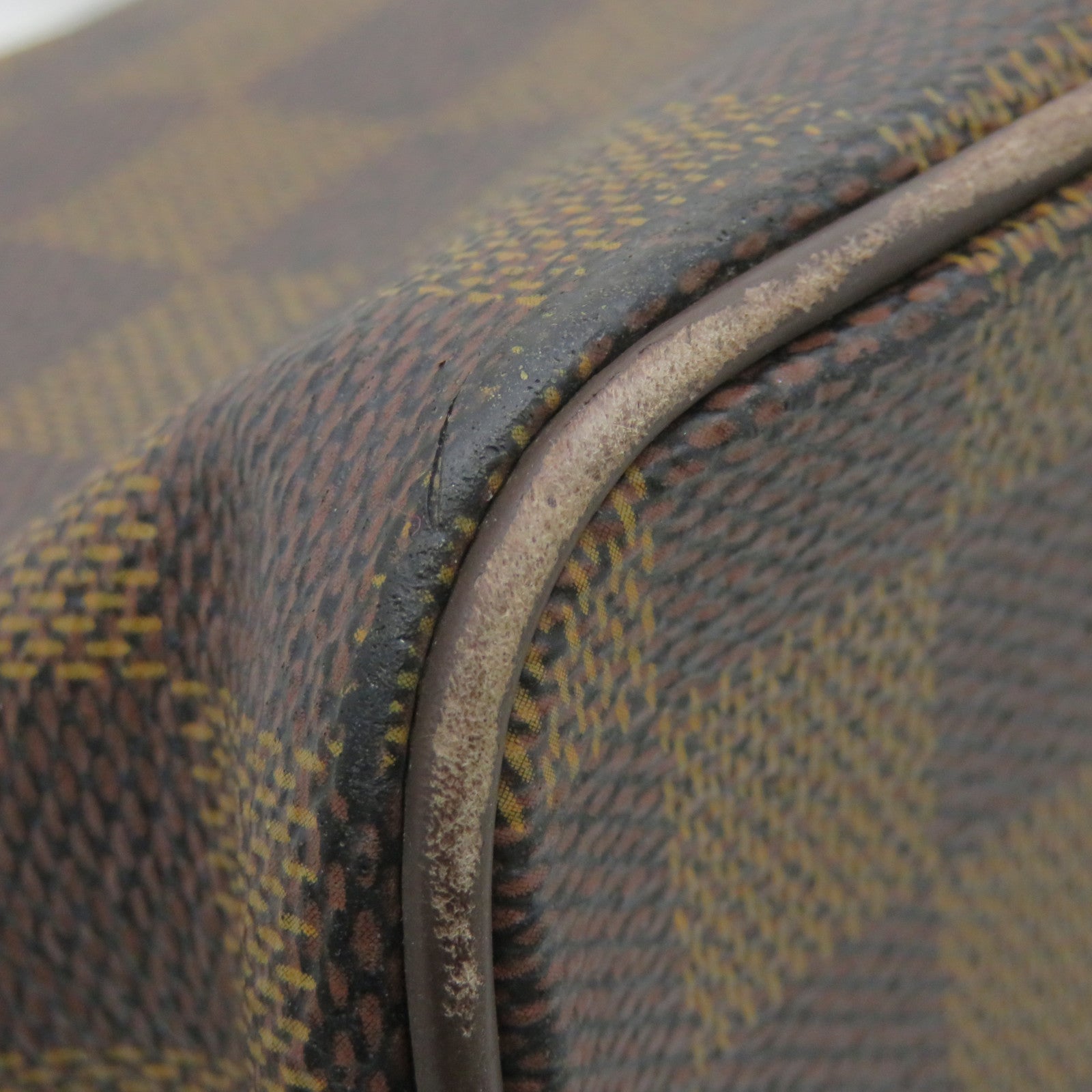 LOUIS VUITTON Damier Saleya MM金扣肩背袋啡色