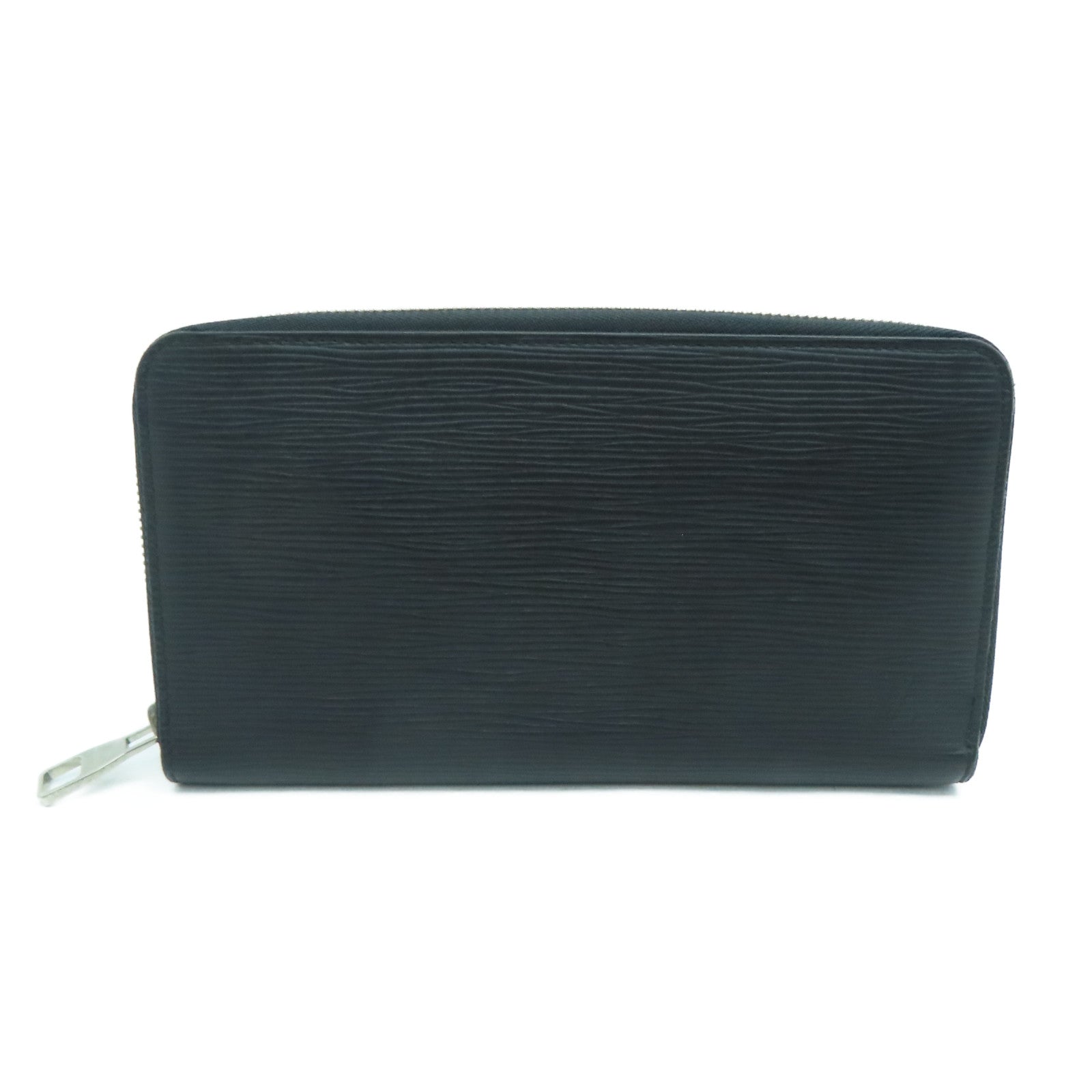LOUIS VUITTON Epi Zipper Wallet银扣长钱包黑色