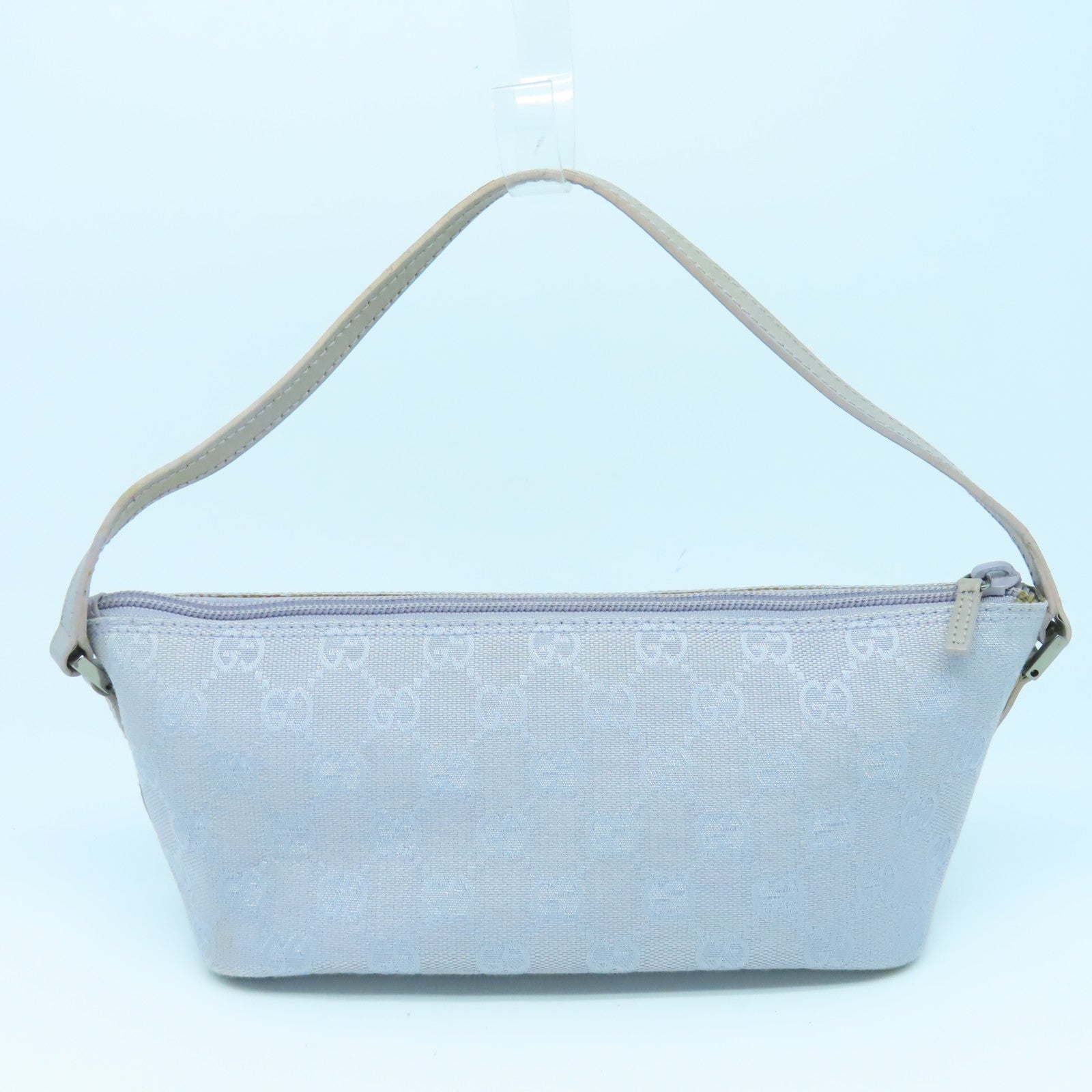 GUCCI 帆布Handbag银扣手挽袋紫色