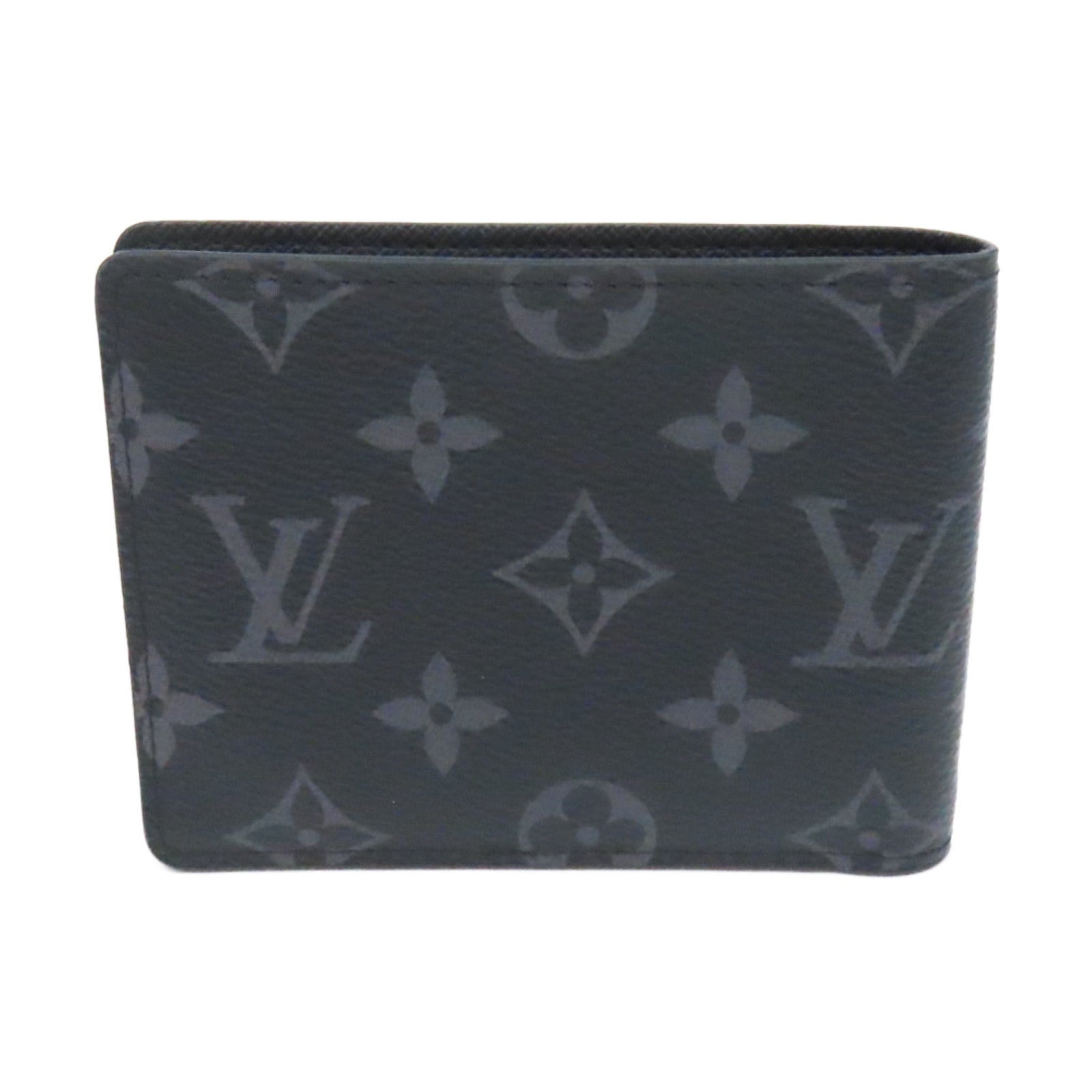 LOUIS VUITTON Monogram Eclipse Multiple Short Wallet短錢包黑色/灰色