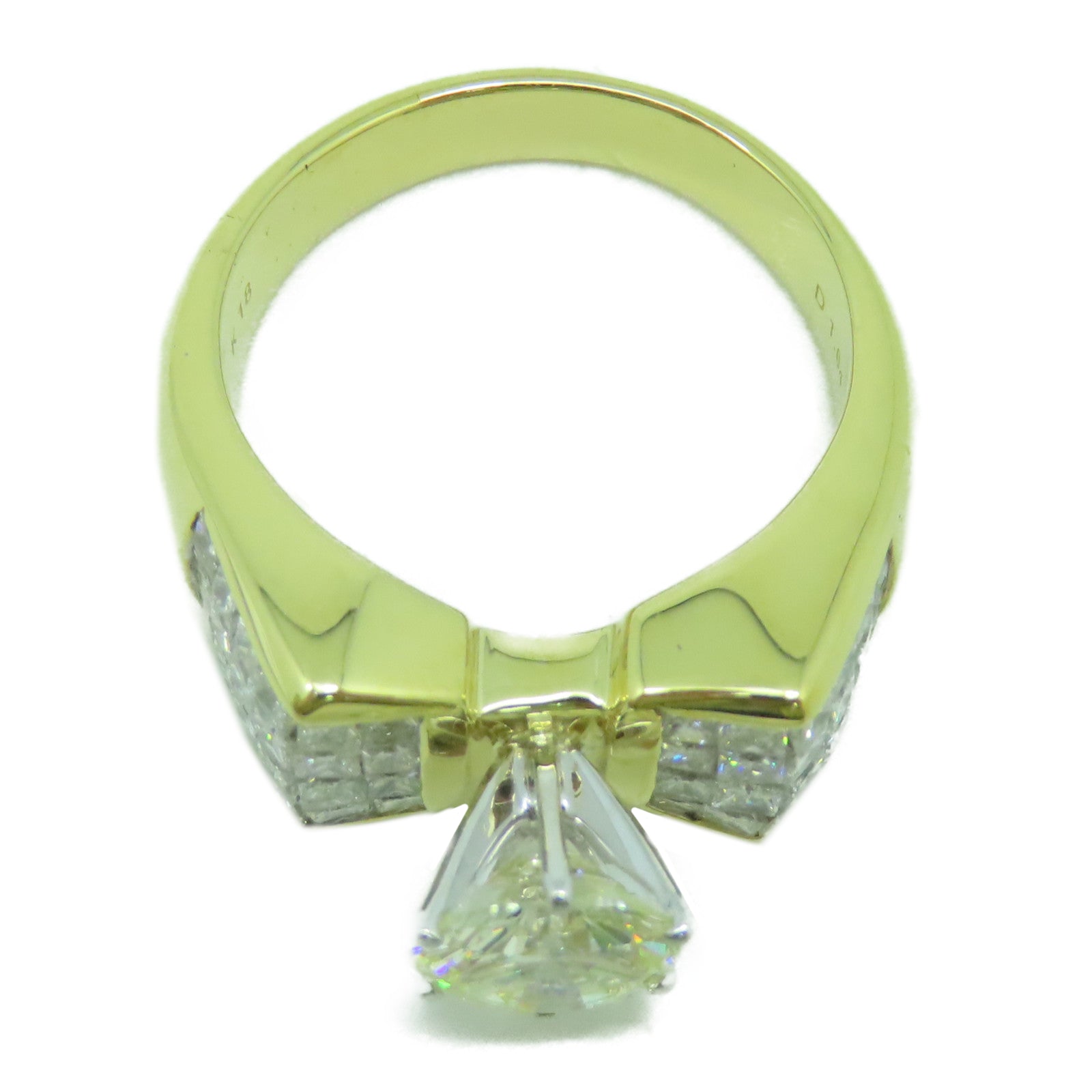 JEWELRY 【激減優惠】18K黃金Diamond 1.64ct/1.90ct鑽石戒指US#8.5