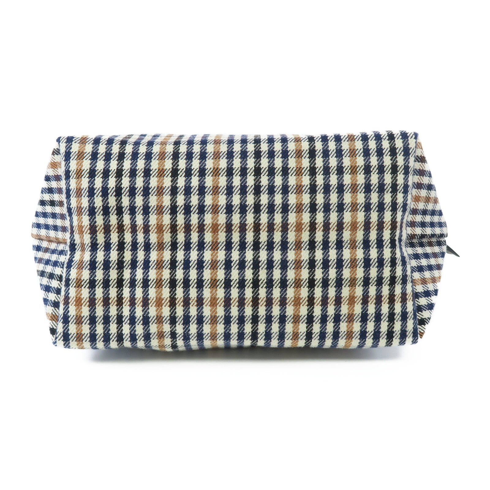 Longchamp 棉質Shoulder Bag銀扣肩背袋藍色/米色