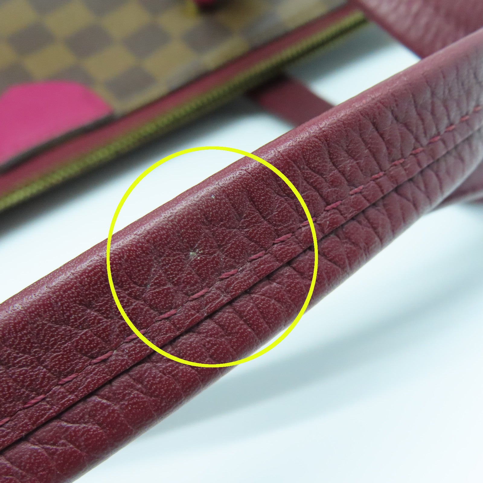 LOUIS VUITTON Damier Hyde Park金扣手挽肩背两用袋啡色紫色