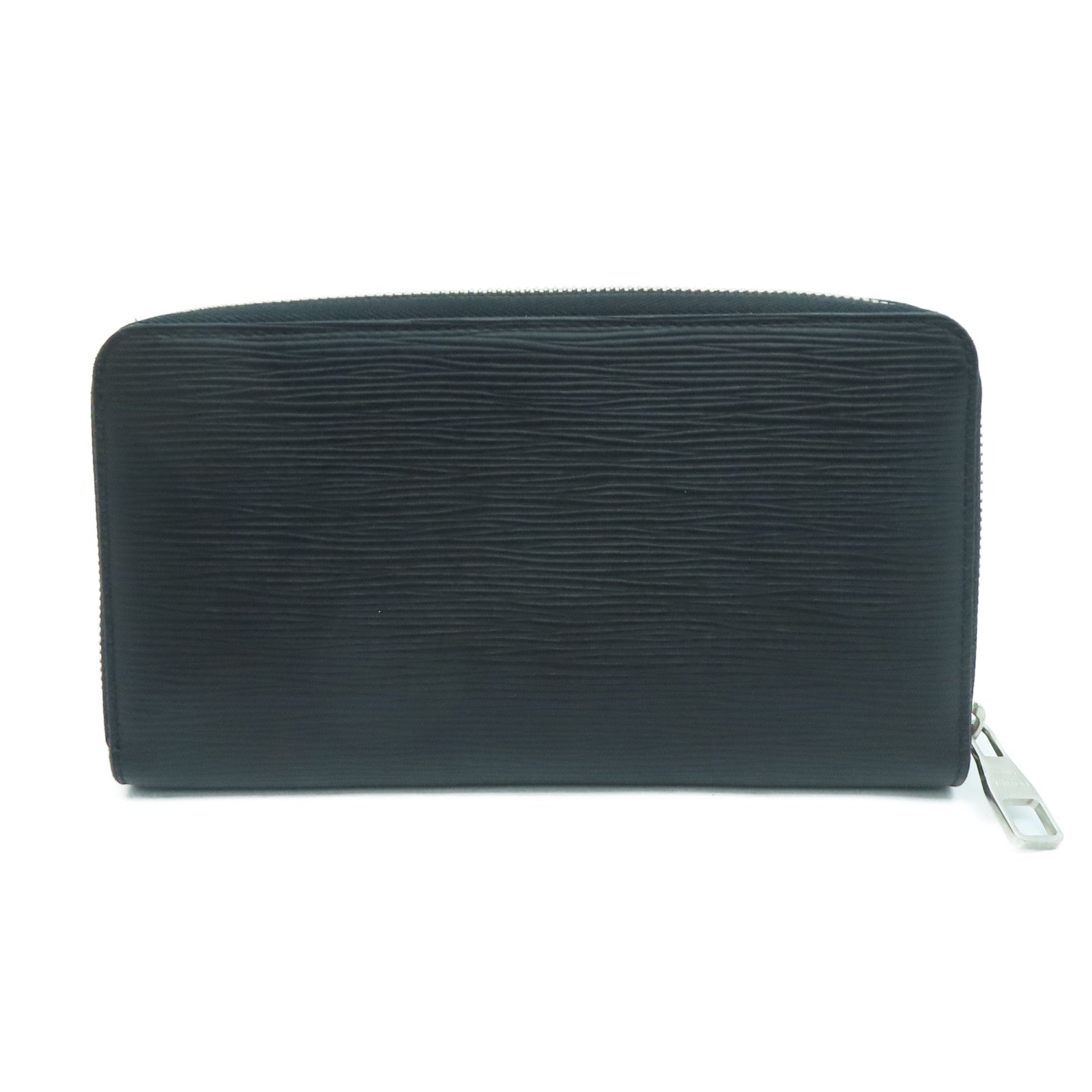LOUIS VUITTON Epi Zipper Wallet银扣长钱包黑色