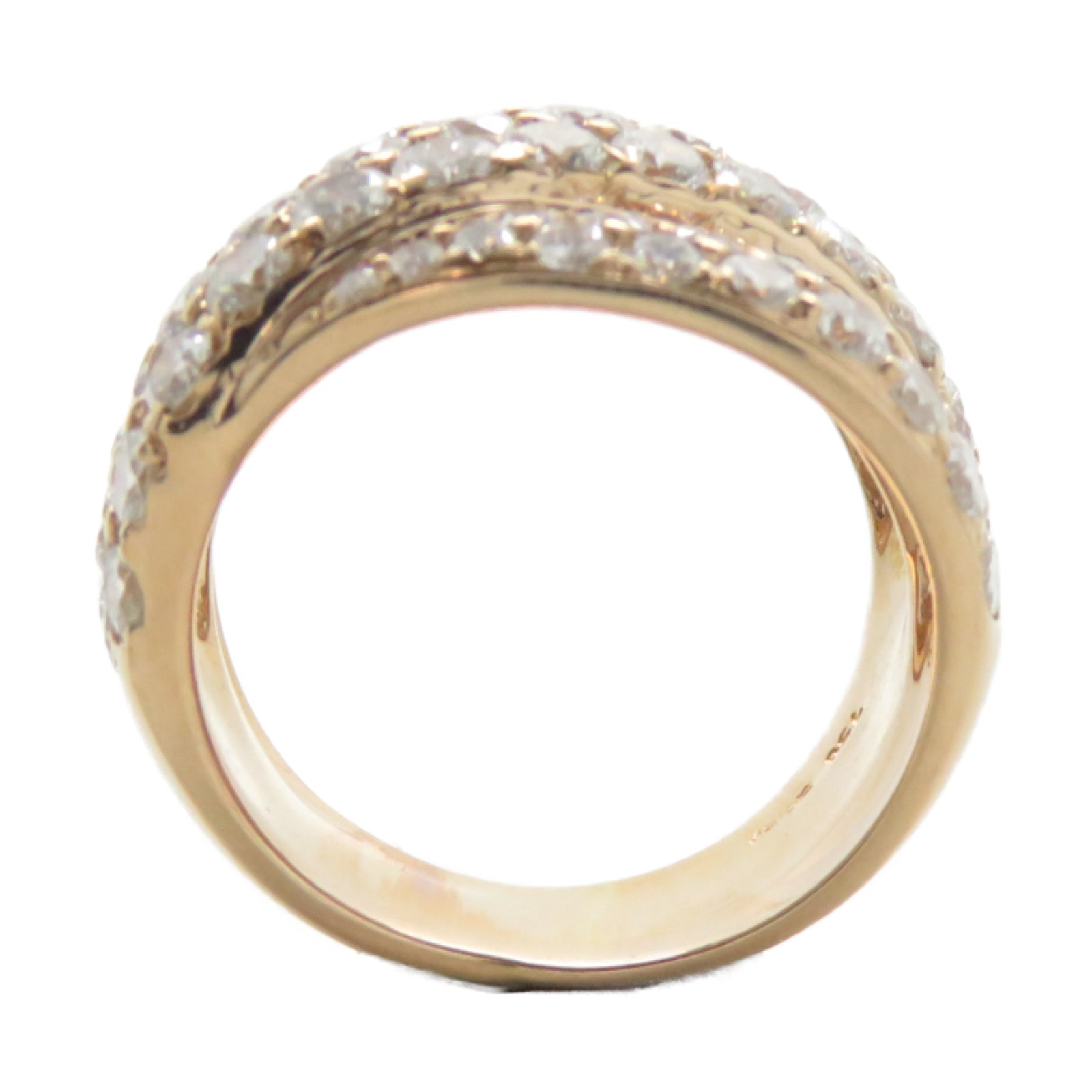 JEWELRY 18K玫瑰金Diamond Ring 11.1g鑽石戒指US#5.5