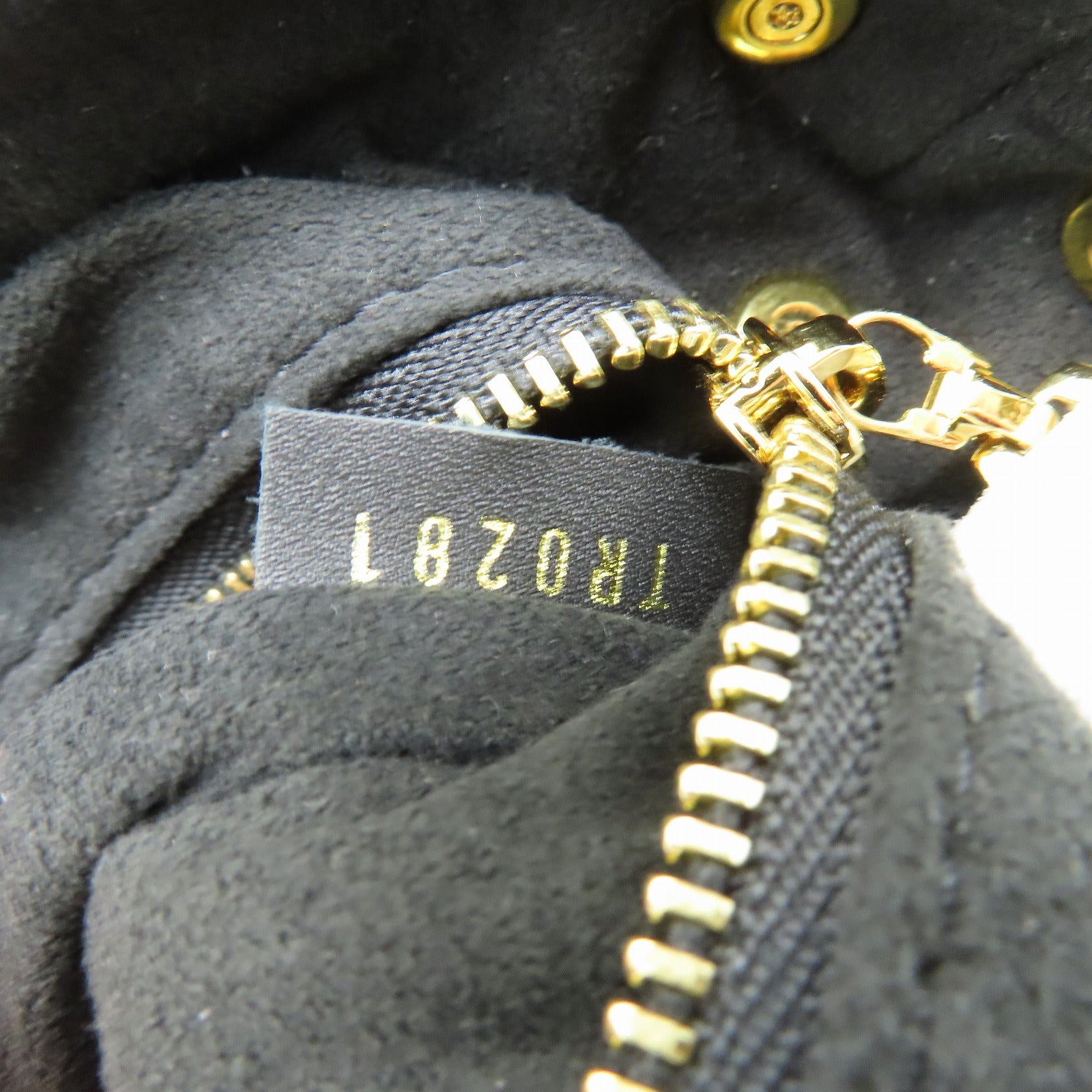 LOUIS VUITTON Monogram Empreinte Petite Malle Souple金扣手挽肩背兩用袋黑色