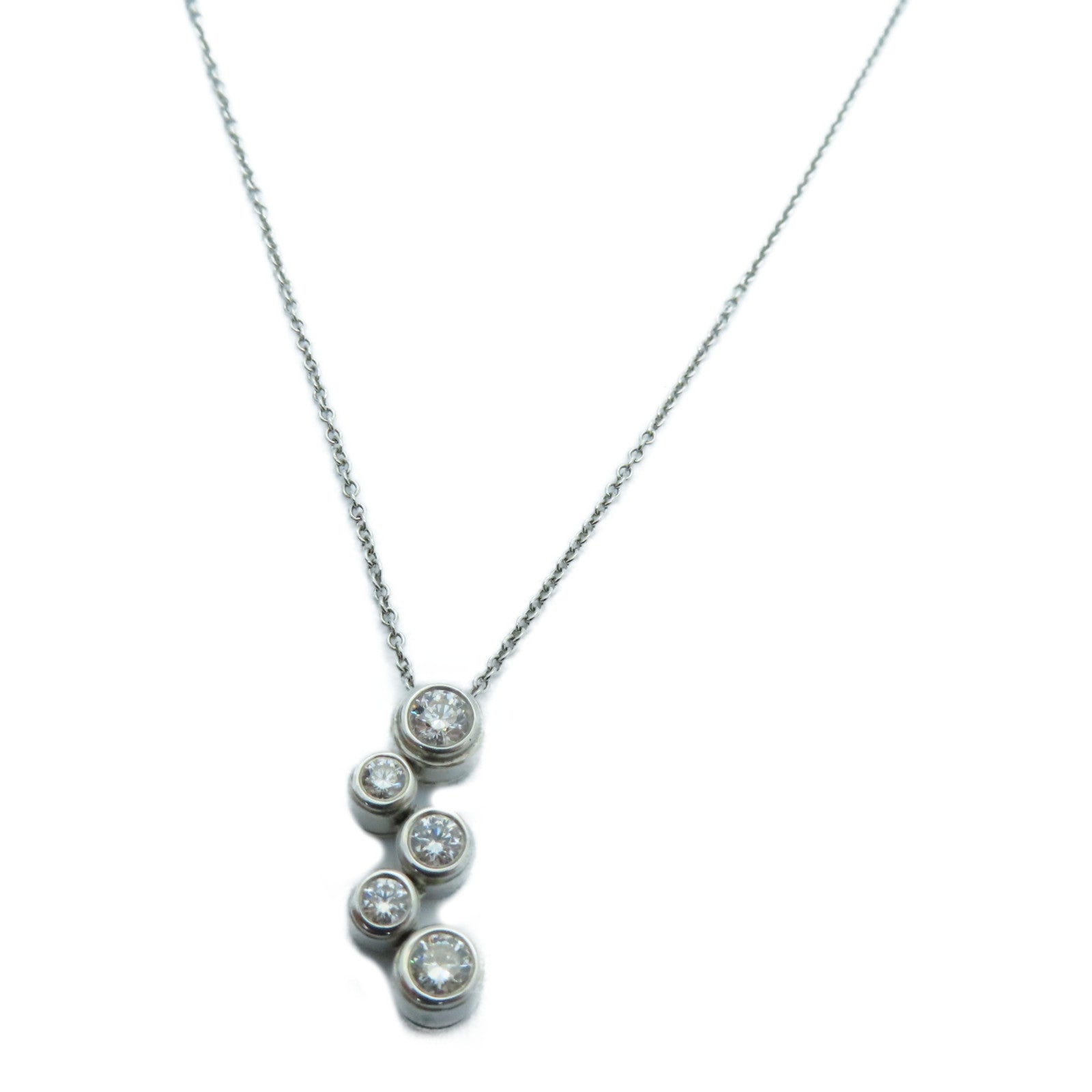 TIFFANY＆CO PT950铂金Diamond Necklace钻石项链