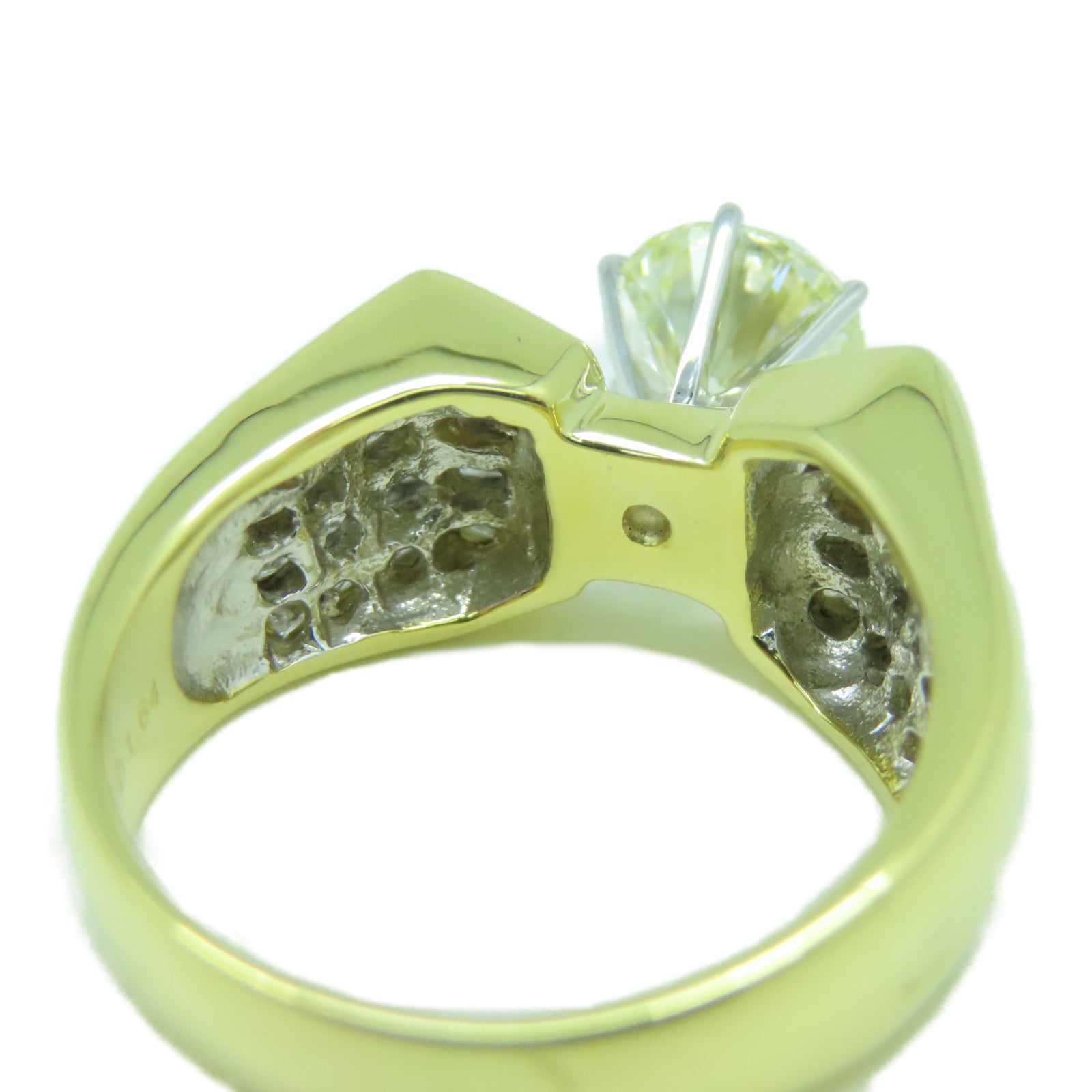 JEWELRY 【激減優惠】18K黃金Diamond 1.64ct/1.90ct鑽石戒指US#8.5