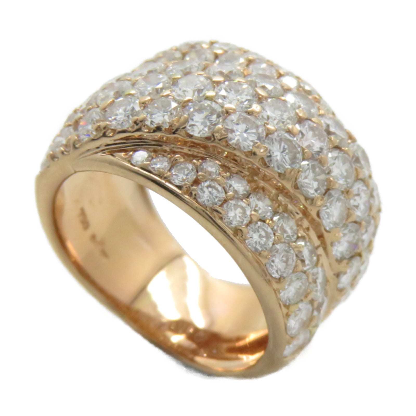 JEWELRY 18K玫瑰金Diamond Ring 11.1g鑽石戒指US#5.5