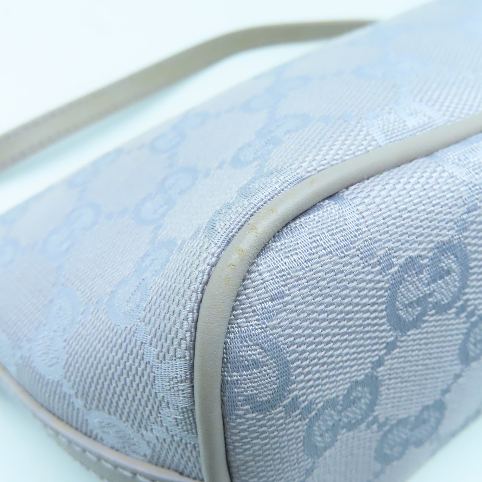 GUCCI 帆布Handbag银扣手挽袋紫色