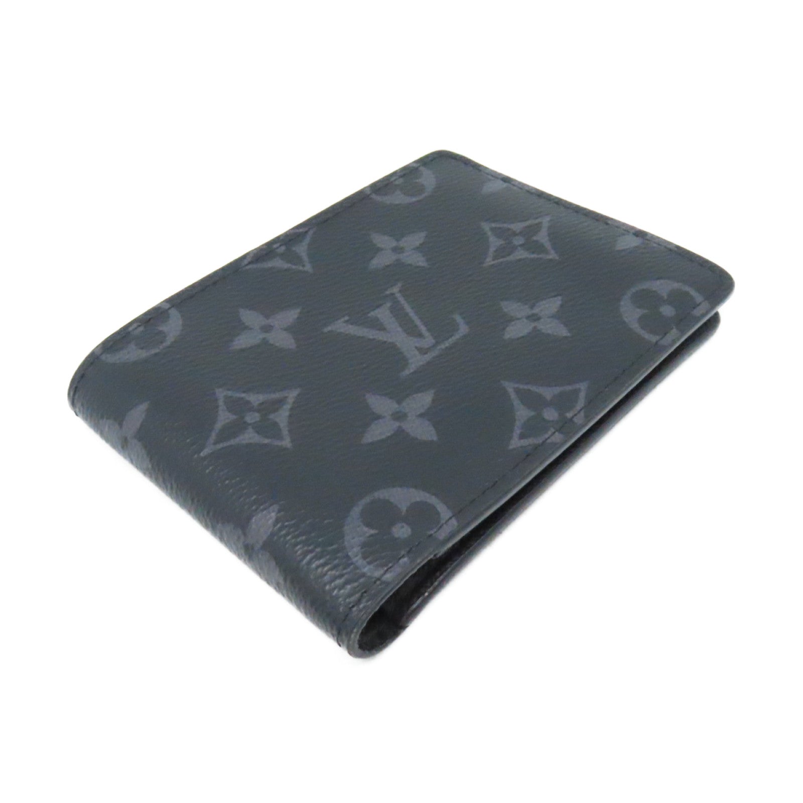 LOUIS VUITTON Monogram Eclipse Multiple Short Wallet短錢包黑色/灰色