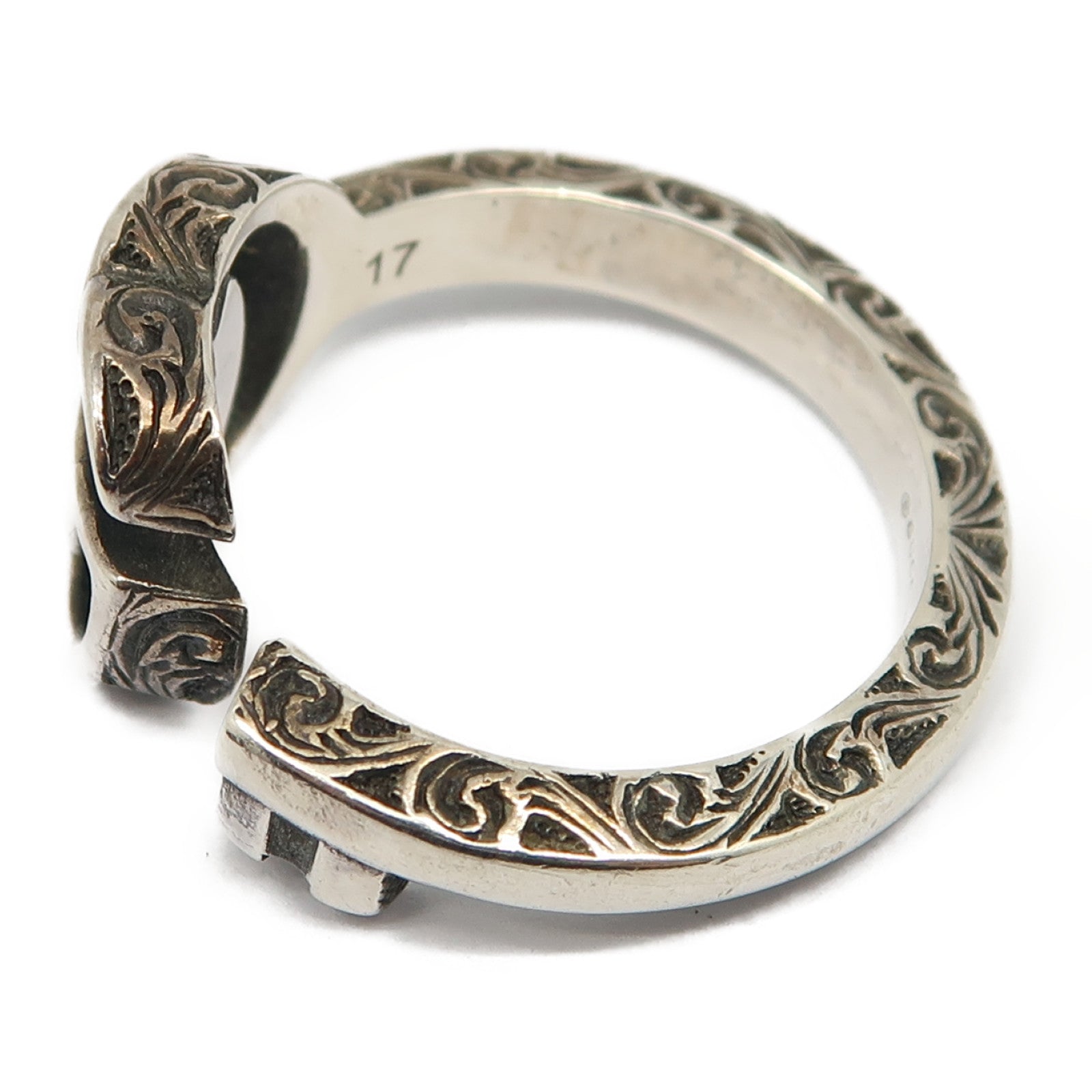 GUCCI 925純銀Double G Key Ring戒指