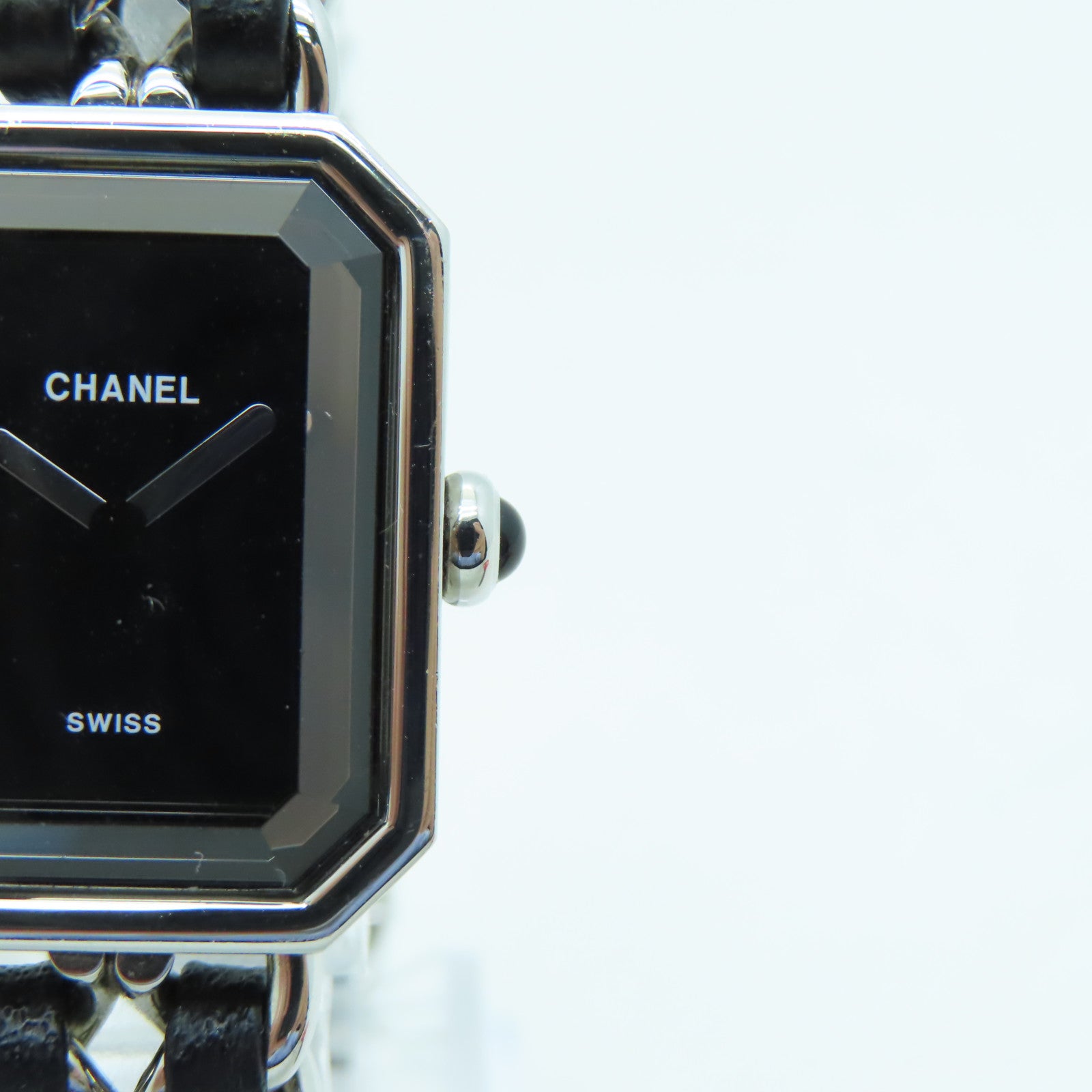 CHANEL Premiere L不鏽鋼手錶石英機芯黑色