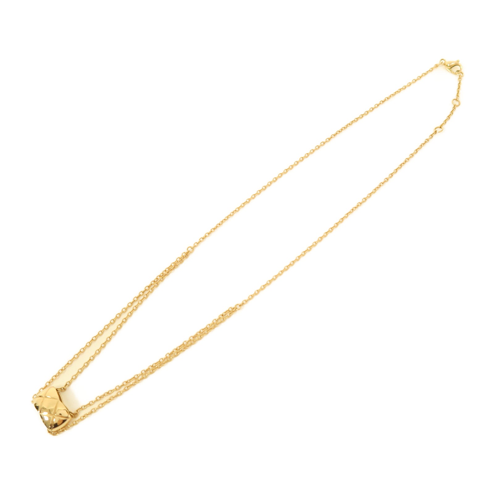 CHANEL 18KCoco Cursh Necklace項鍊金色