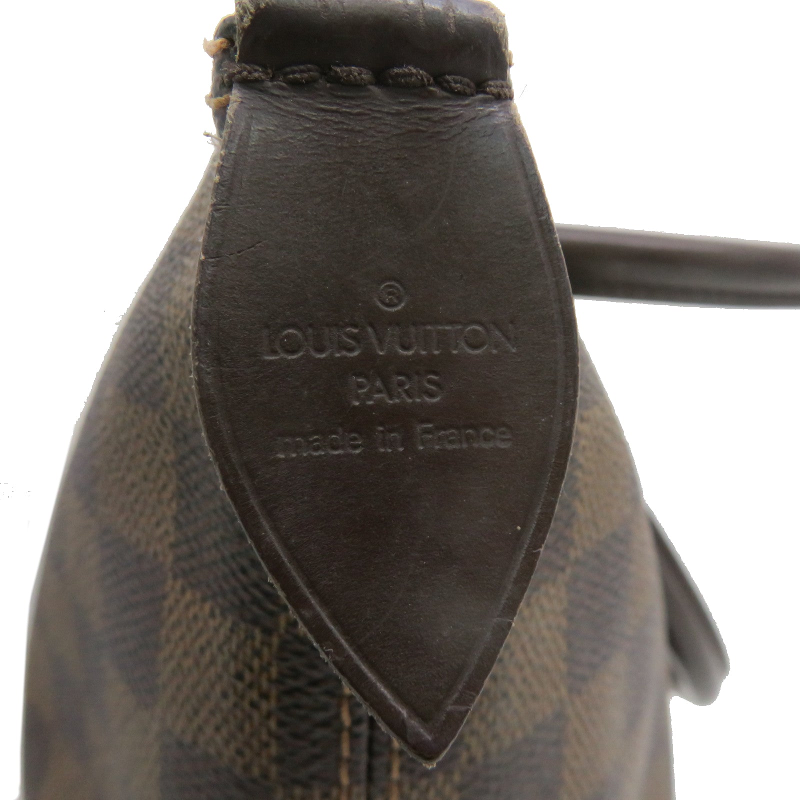LOUIS VUITTON Damier Saleya MM金扣肩背袋啡色