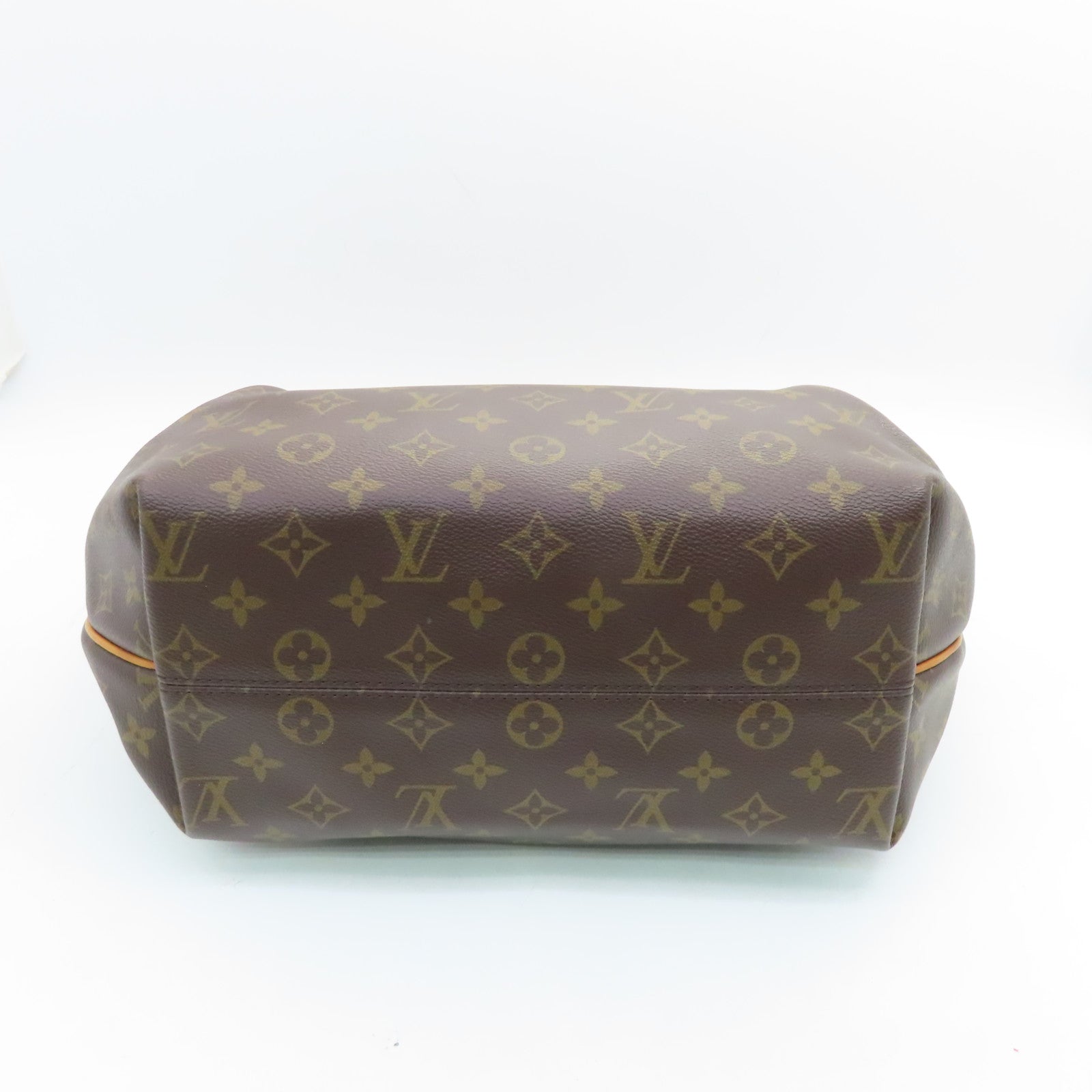 LOUIS VUITTON Monogram Turenne MM gold buckle handle shoulder bag brown