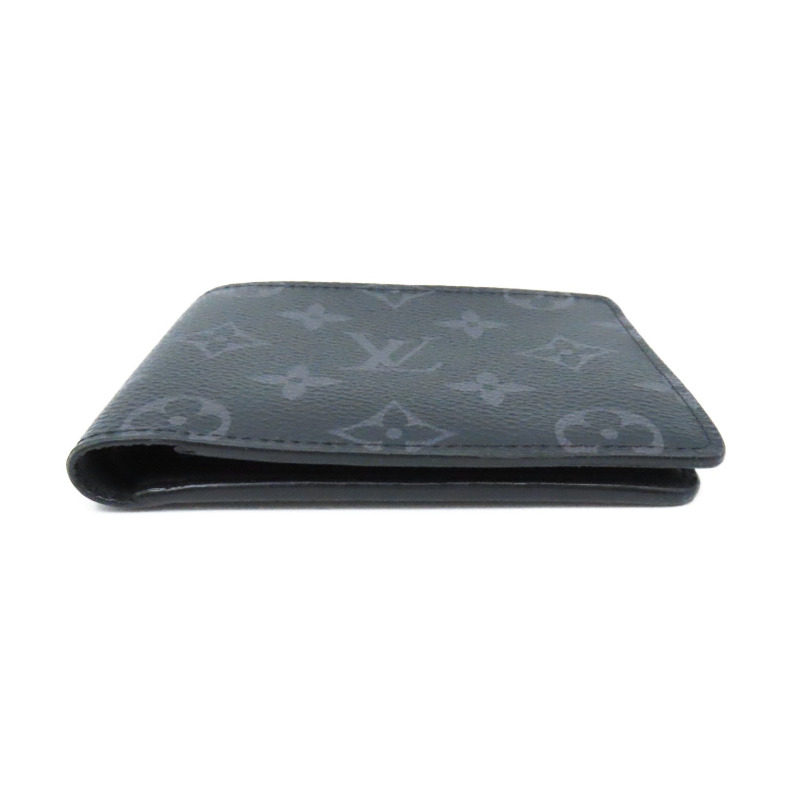 LOUIS VUITTON Monogram Eclipse Multiple Short Wallet短錢包黑色/灰色
