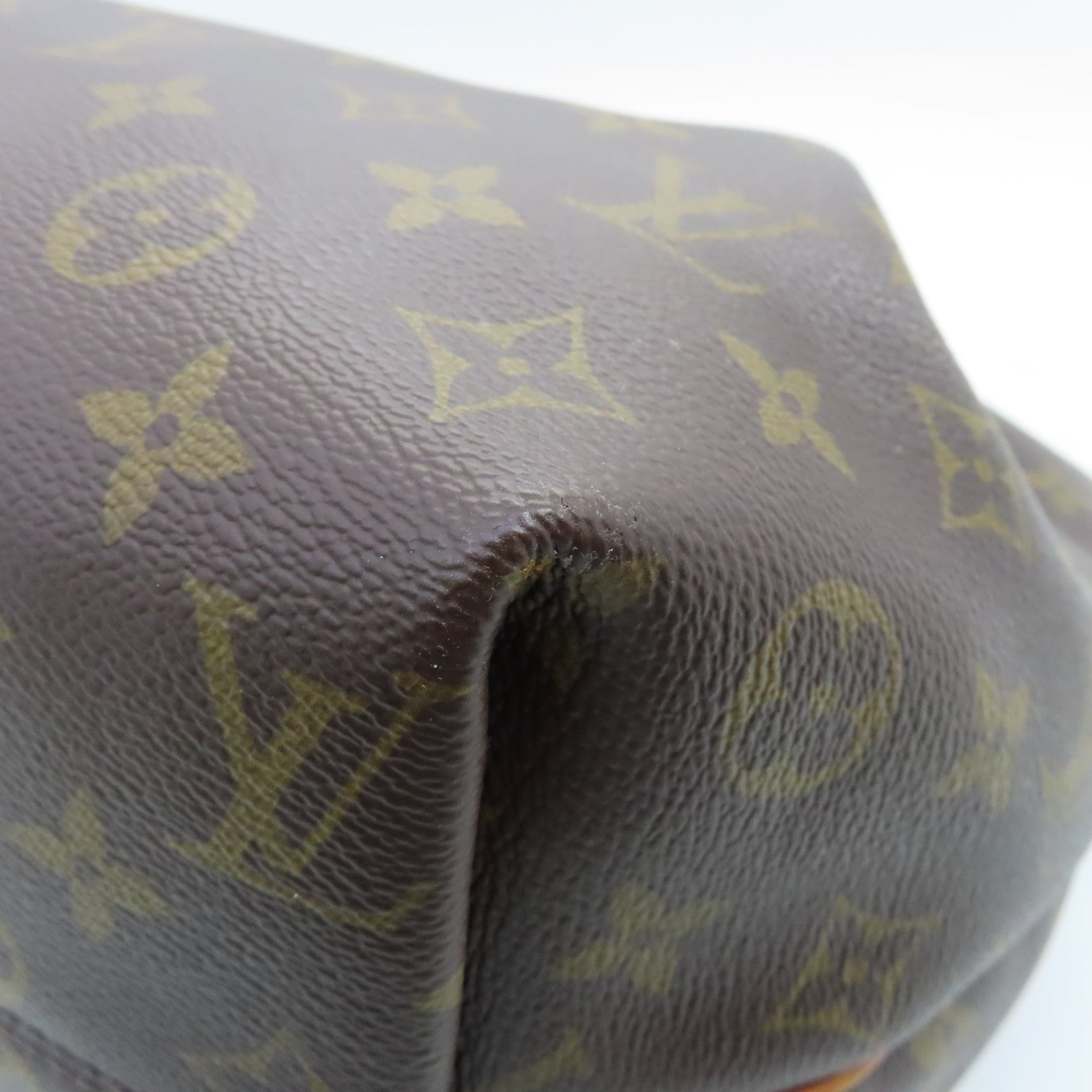 LOUIS VUITTON Monogram Turenne MM gold buckle handle shoulder bag brown