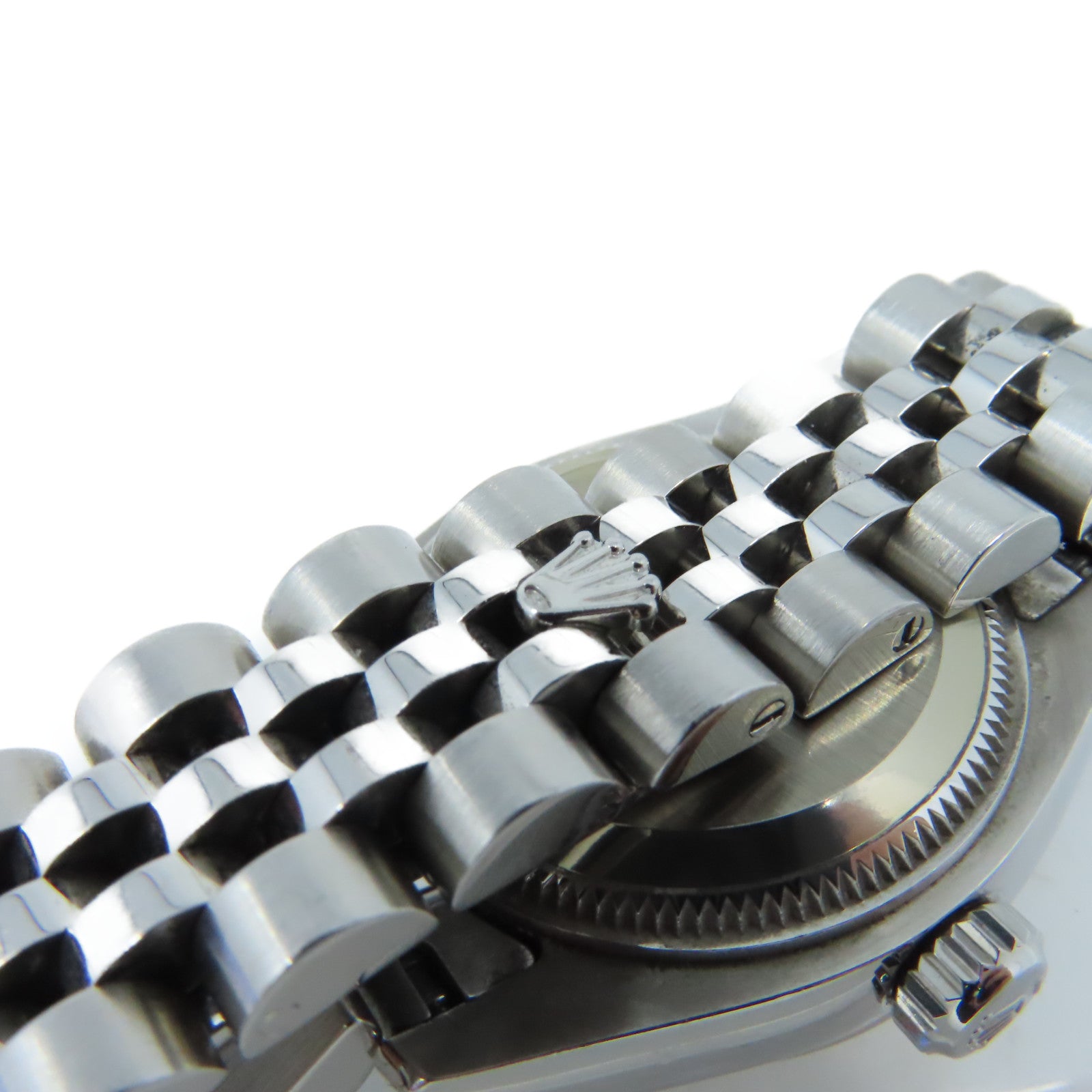 ROLEX Lady Datejust Watch 18K白金/不鏽鋼自動機芯手錶貝殼色/銀色