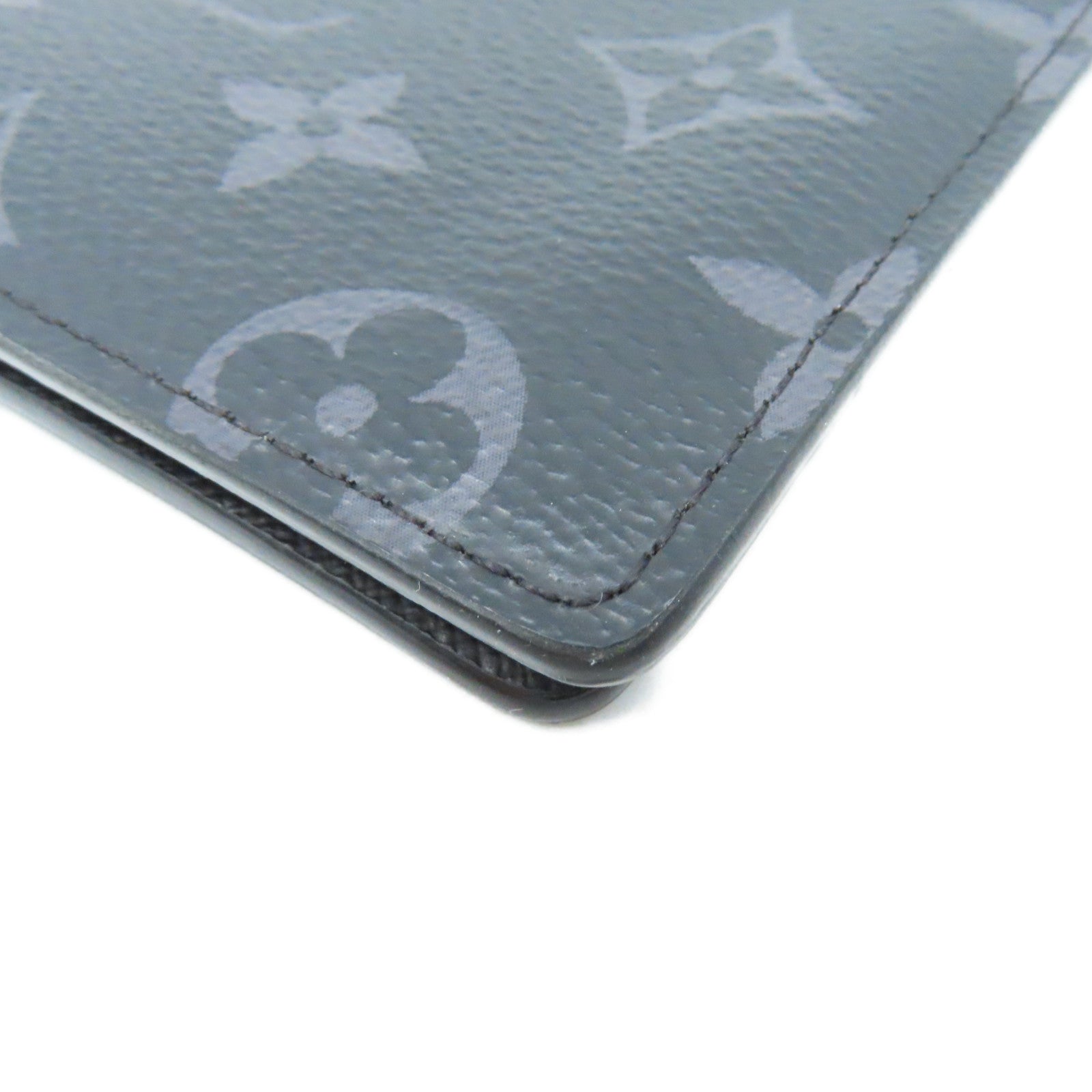LOUIS VUITTON Monogram Eclipse Multiple Short Wallet短錢包黑色/灰色